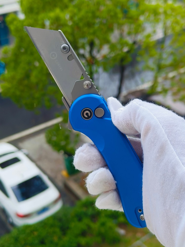 CIVIVI Elementum 6Cr钢美工刀片 铝柄 C23039B-2 蓝色 375