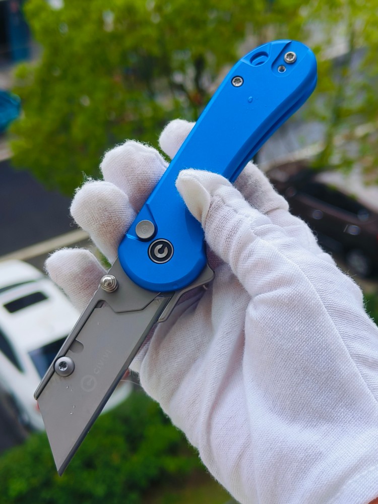 CIVIVI Elementum 6Cr钢美工刀片 铝柄 C23039B-2 蓝色 375