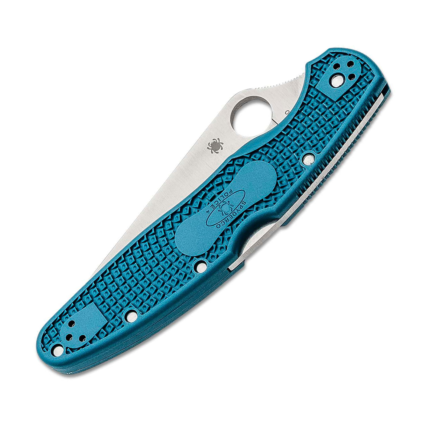 Spyderco Police 4 K390钢 FRN柄 C07FS4K390 蓝色 1350