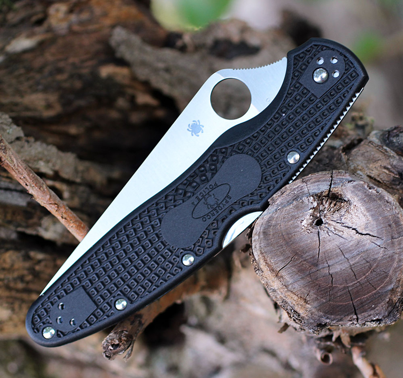 Spyderco Police 4 Lightweight VG-10钢 FRN柄 C07PBK4 黑色 900