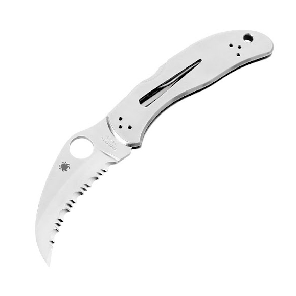Spyderco Harpy VG10钢 不锈钢柄 C08S 钢本色 1000