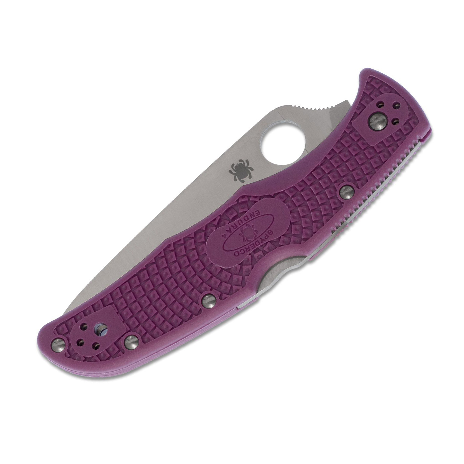 Spyderco Endura Flat Ground VG10钢 FRN柄 C10FPPR 粉色 750