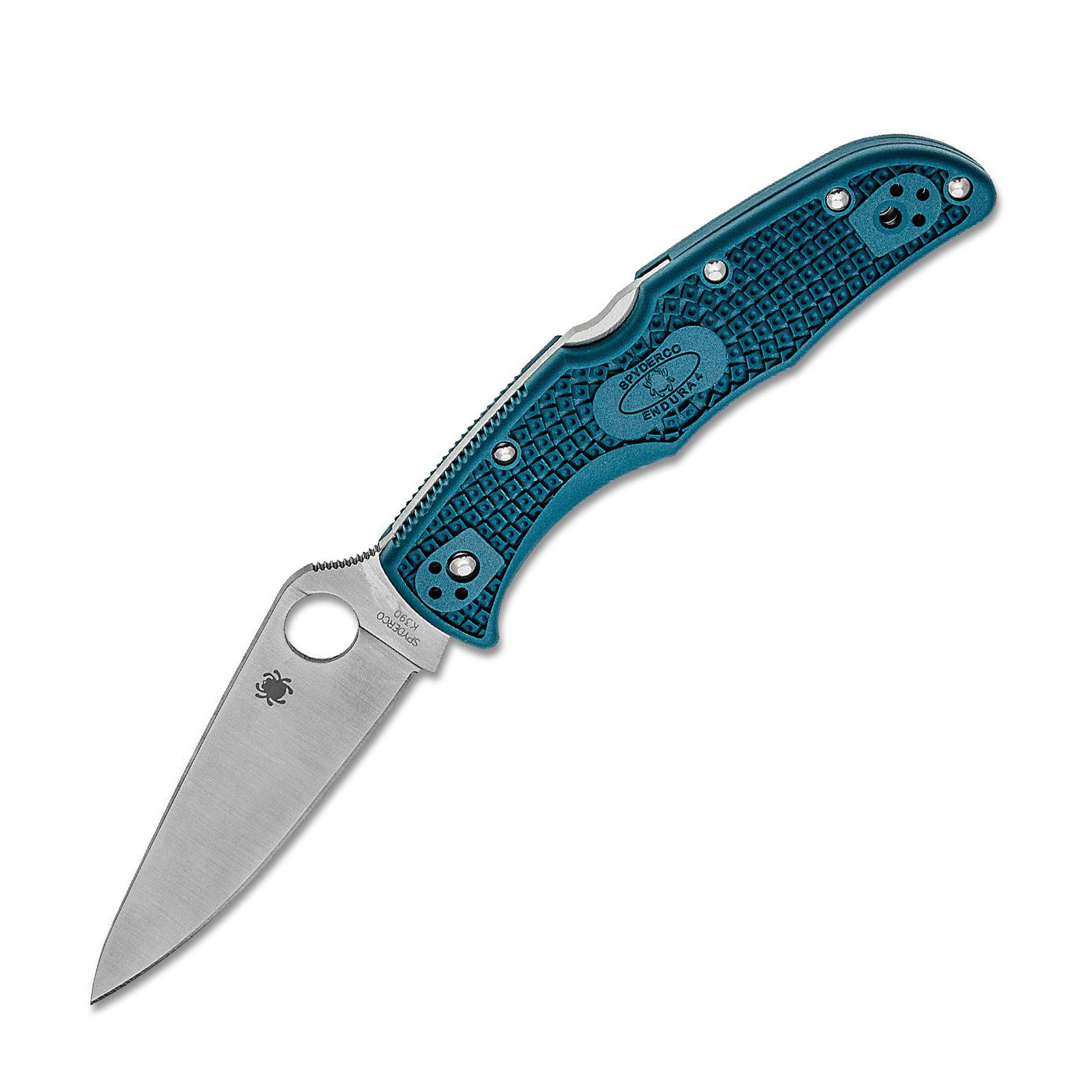 Spyderco Endura 4 K390钢 FRN柄 C10FPK390 蓝色 1000