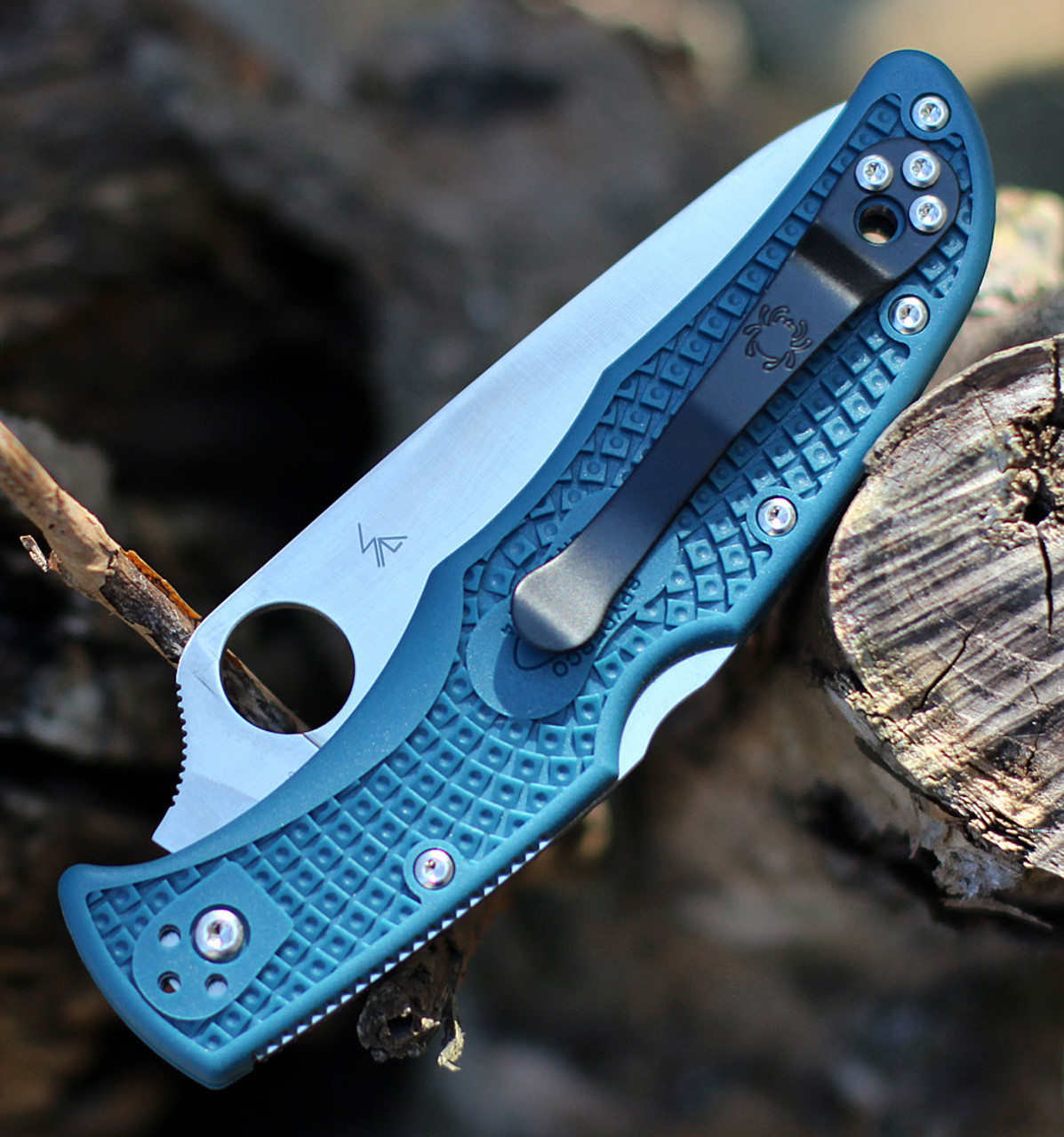 Spyderco Endura 4 K390钢 FRN柄 C10FPK390 蓝色 1000