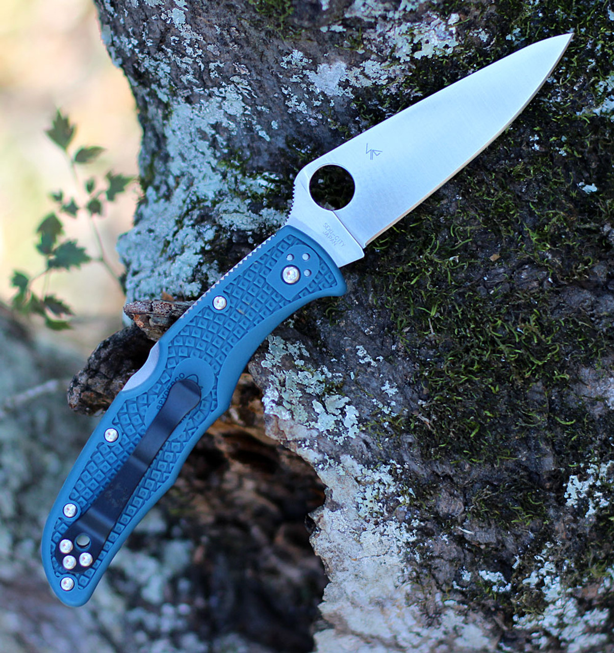 Spyderco Endura 4 K390钢 FRN柄 C10FPK390 蓝色 1000