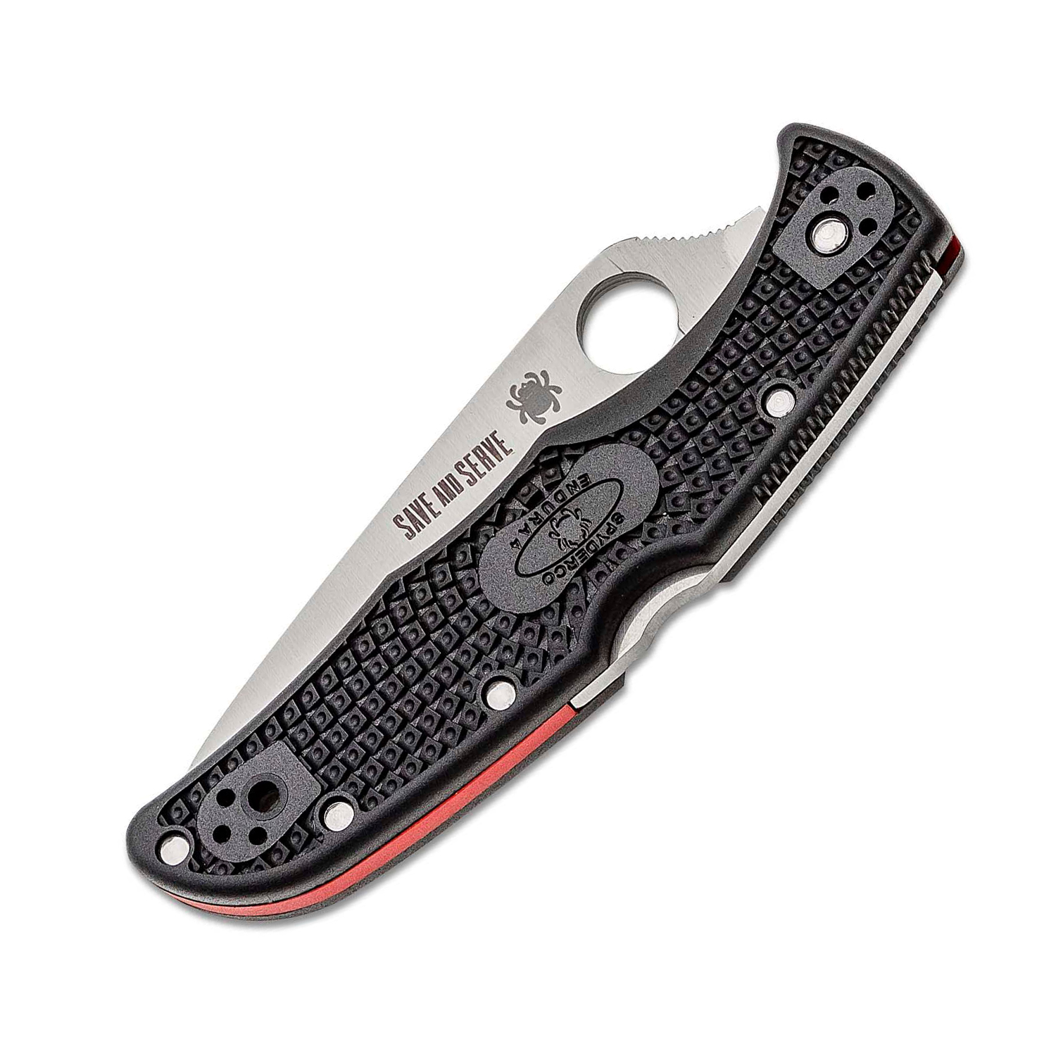 Spyderco Endura 4 VG10钢 FRN柄 C10FPSBKRD 黑色 800