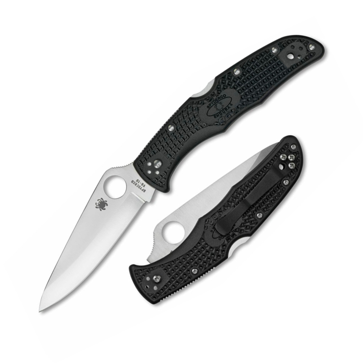 Spyderco Endura 4 VG10钢 FRN柄 C10PBK 黑色 750