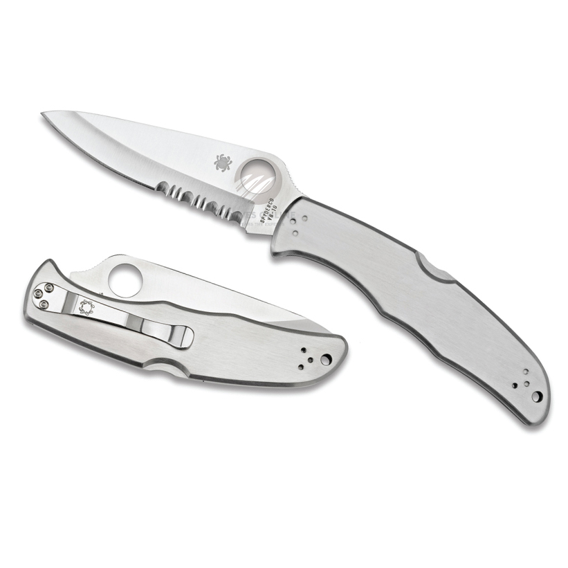 Spyderco Endura 4 VG10钢 不锈钢柄 C10PS 钢本色 900