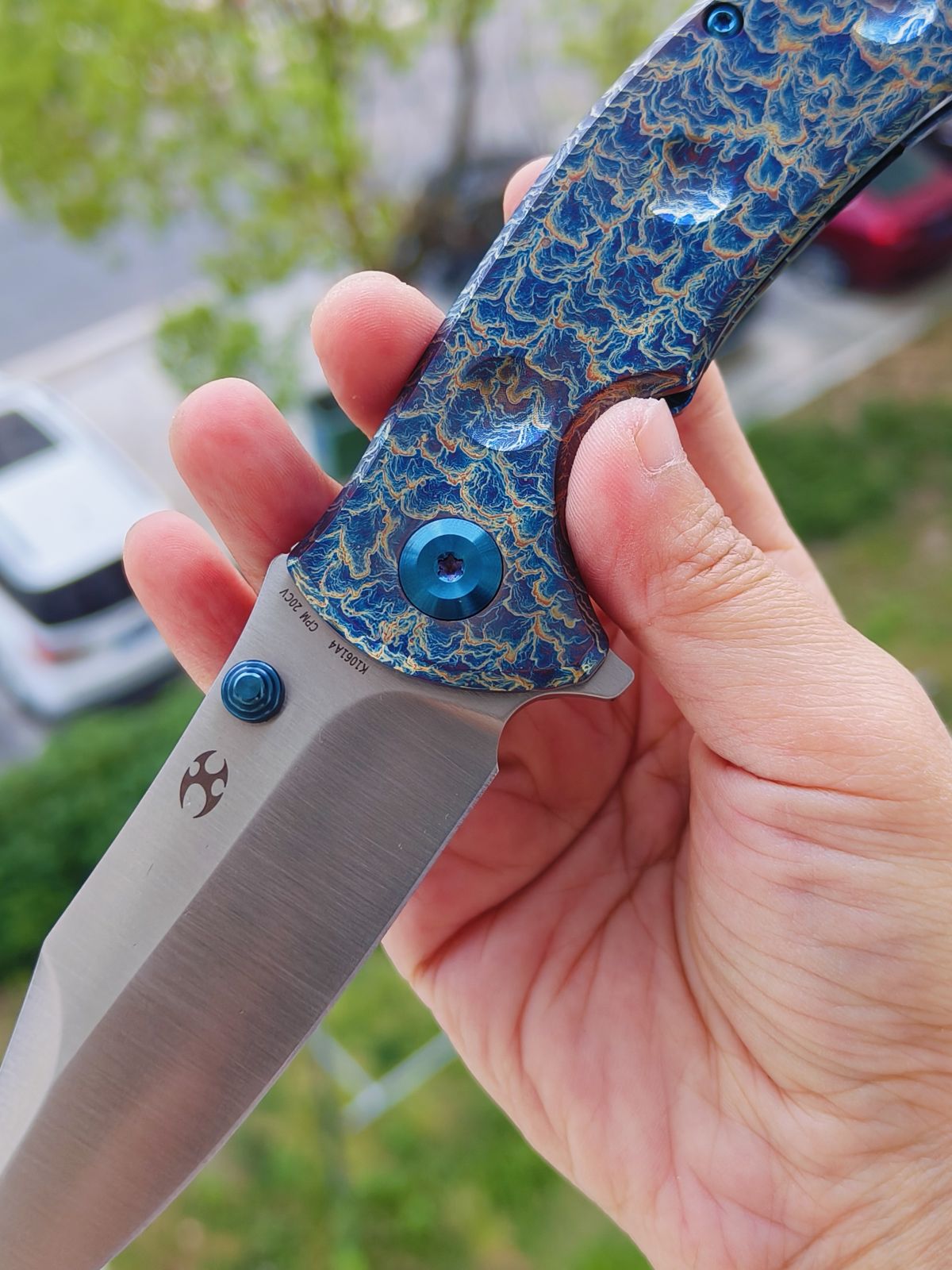 【售完】Kansept Rei CPM-20CV钢 钛柄 K1061A4 雷电纹 原价1329 特惠750