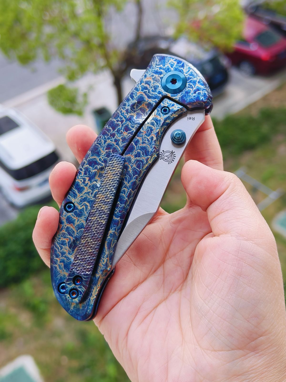 【售完】Kansept Rei CPM-20CV钢 钛柄 K1061A4 雷电纹 原价1329 特惠750