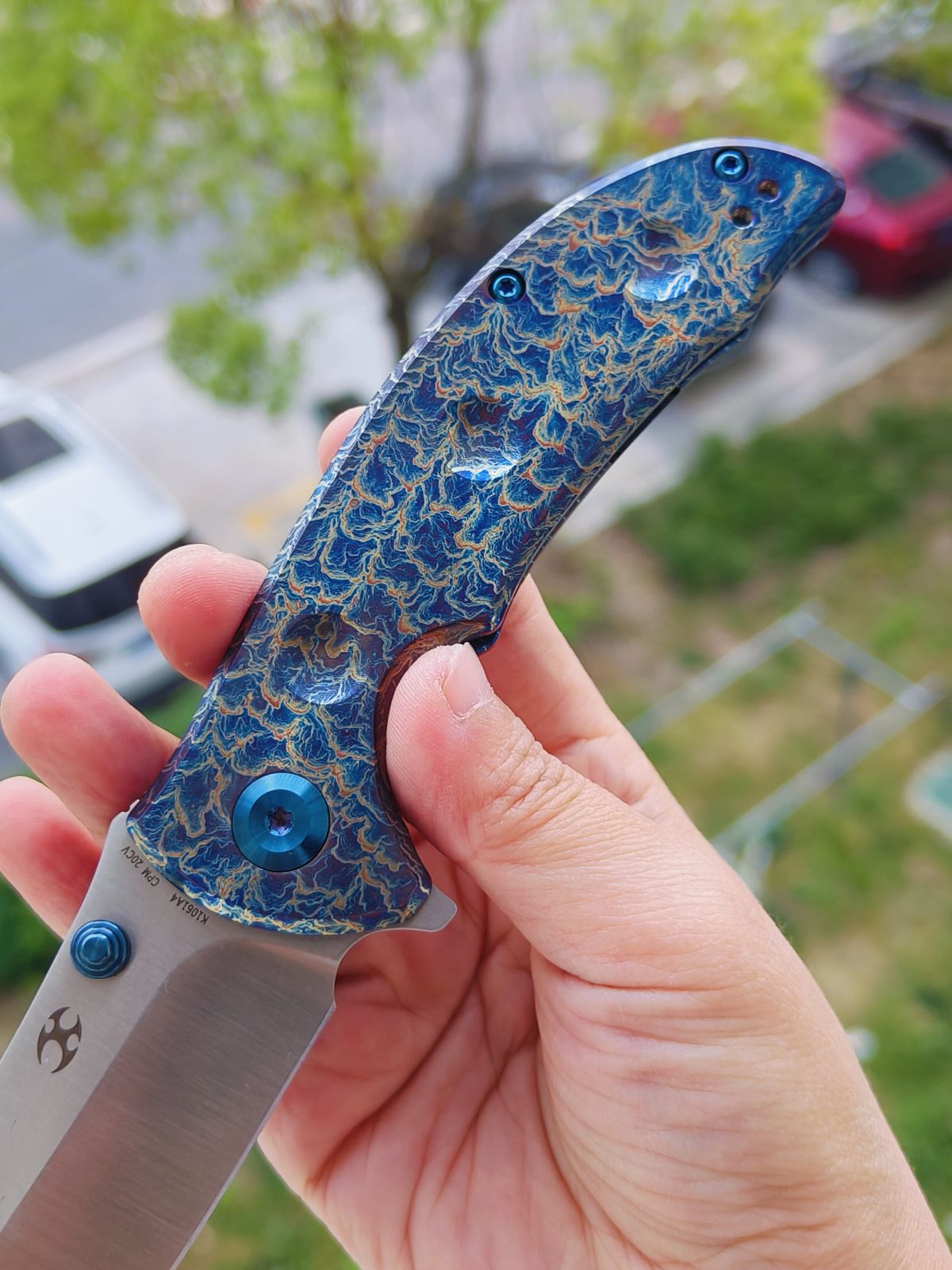 【售完】Kansept Rei CPM-20CV钢 钛柄 K1061A4 雷电纹 原价1329 特惠750