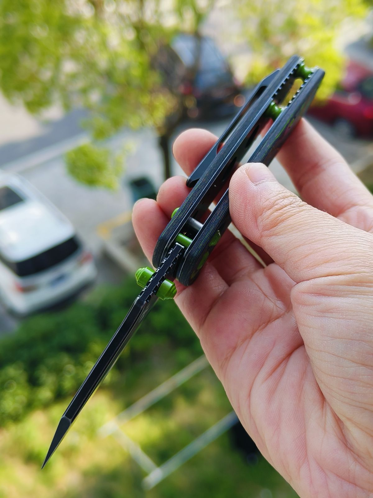 Kansept Little Main Street S35VN钢 碳纤维柄 K2015V4 云纹 838