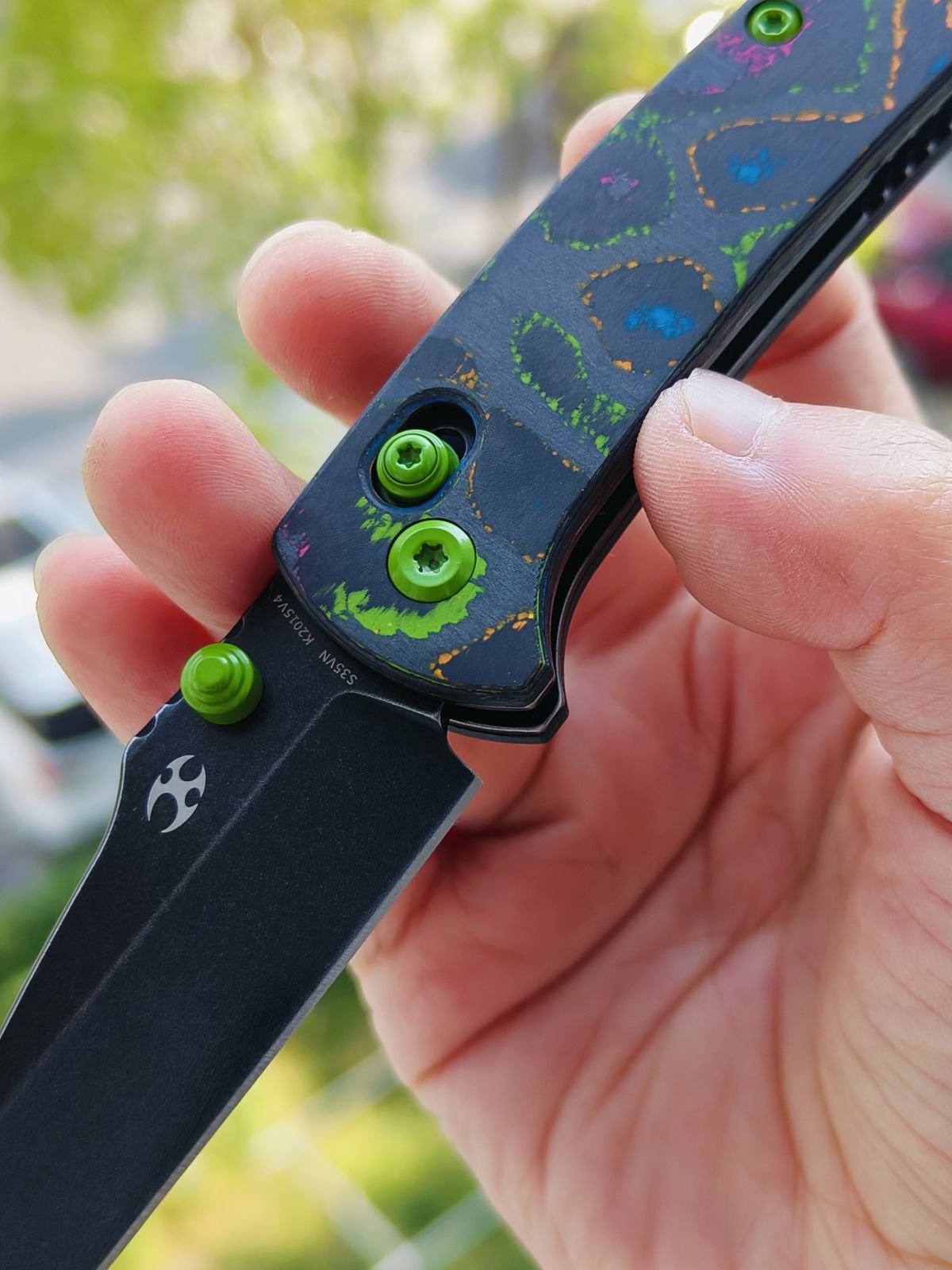 Kansept Little Main Street S35VN钢 碳纤维柄 K2015V4 云纹 838