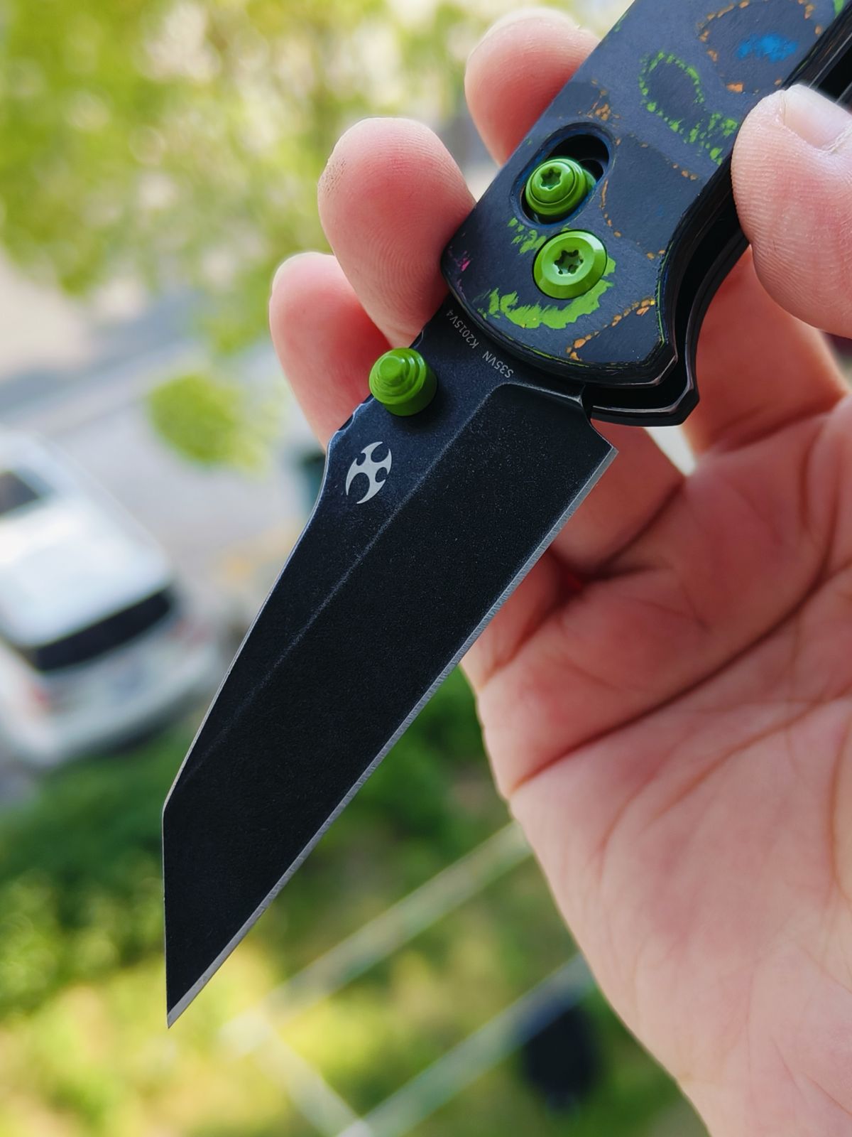 Kansept Little Main Street S35VN钢 碳纤维柄 K2015V4 云纹 838