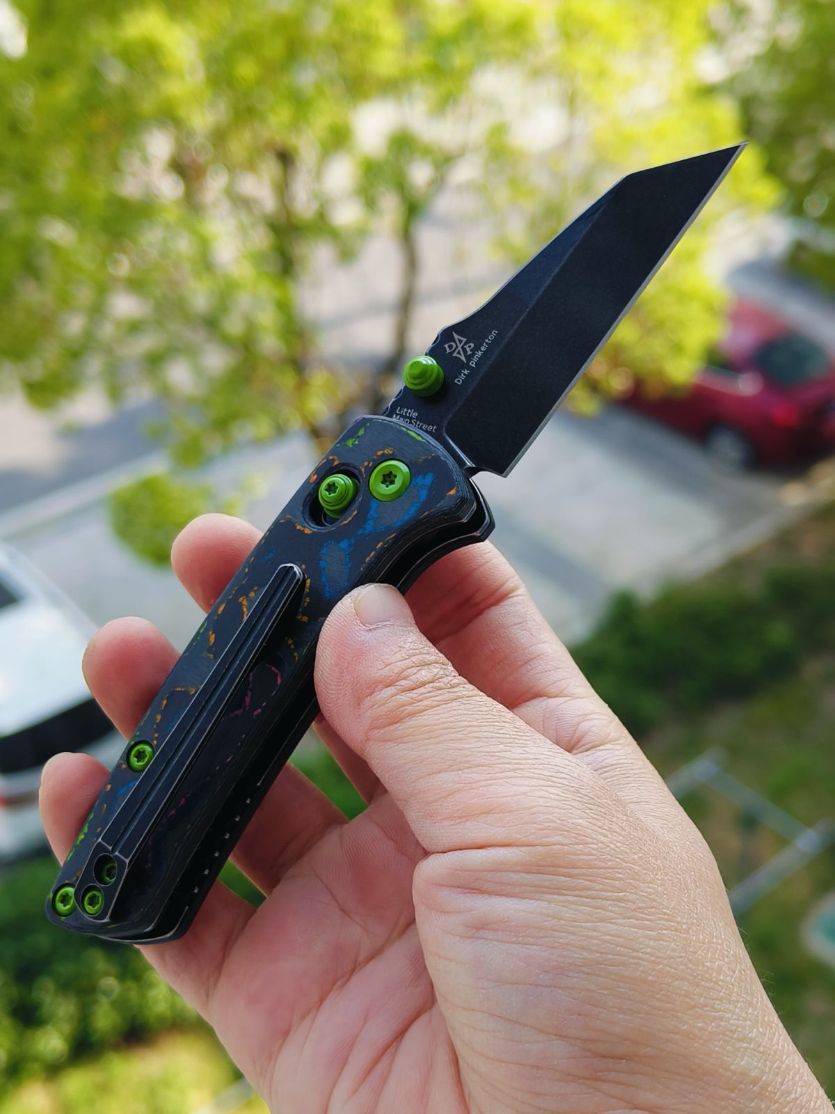 Kansept Little Main Street S35VN钢 碳纤维柄 K2015V4 云纹 838