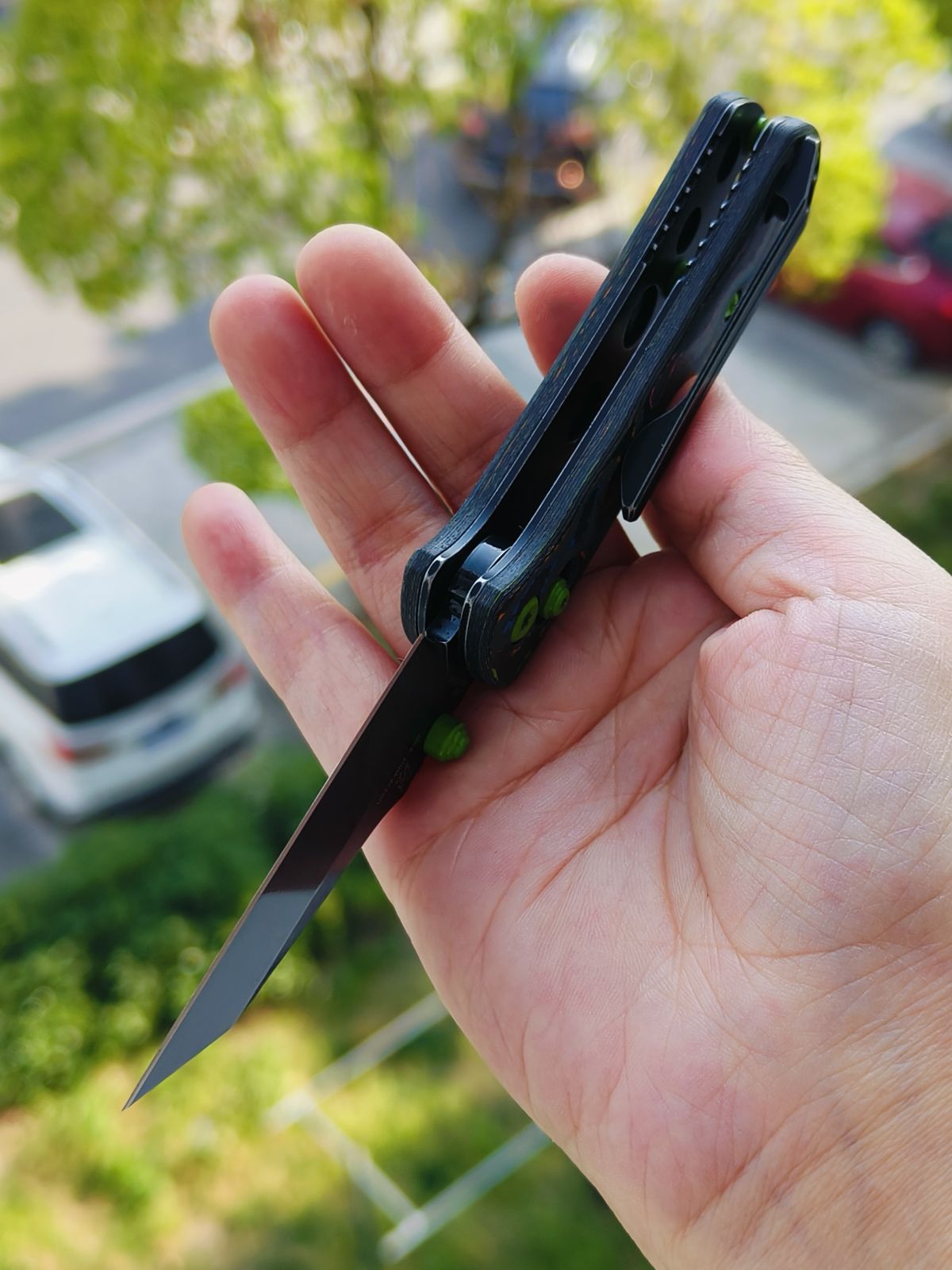 Kansept Little Main Street S35VN钢 碳纤维柄 K2015V4 云纹 838