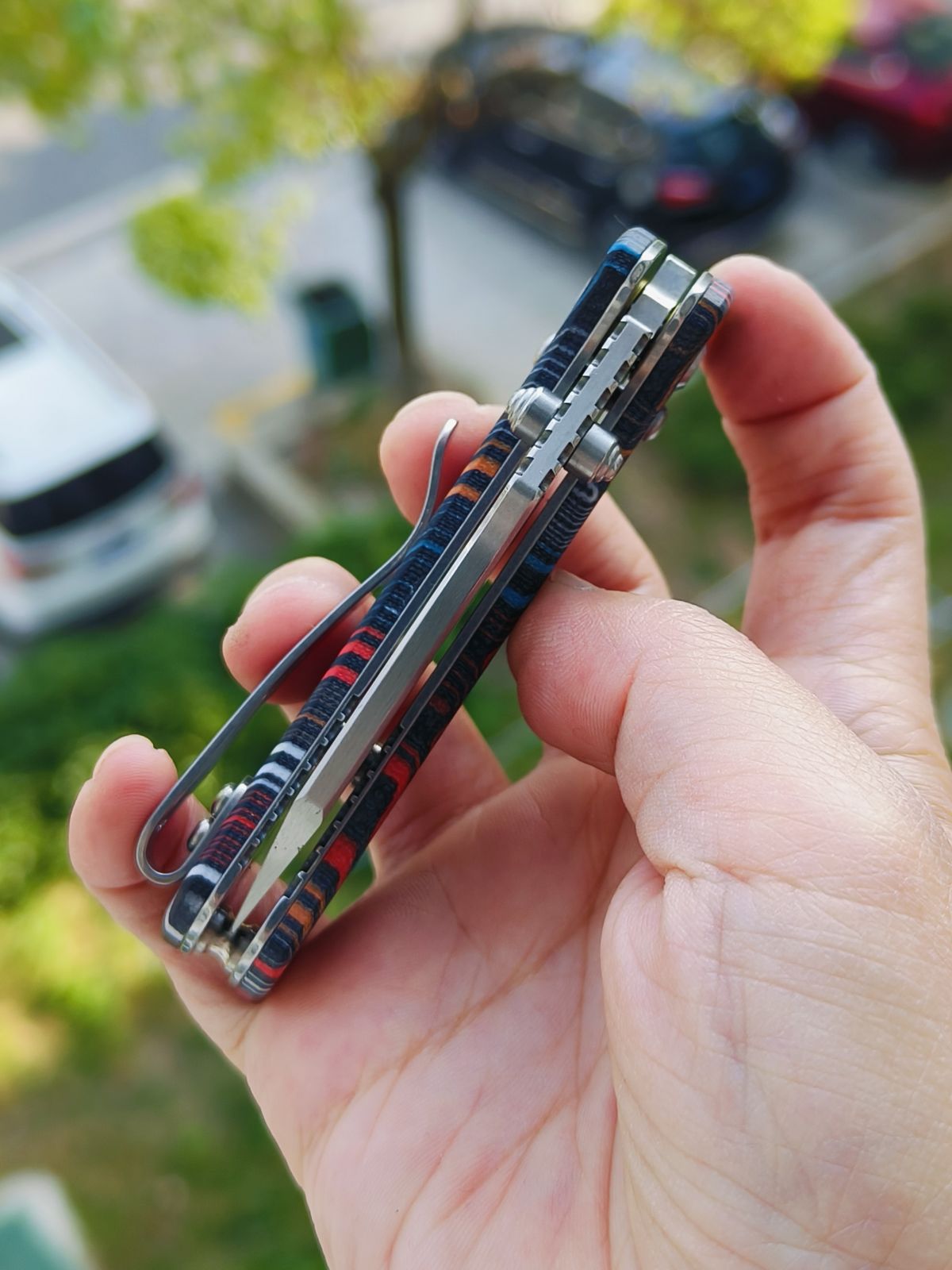 Kansept Little Main Street 154CM钢 G10柄 T2015V8 大马士革纹 450