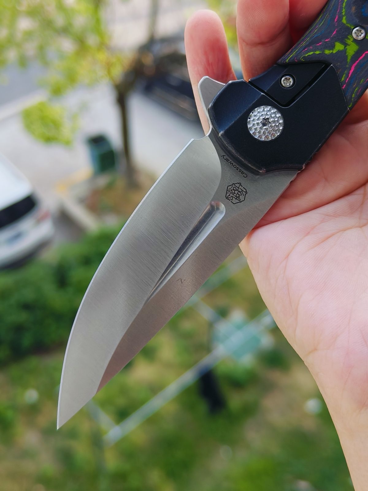 Kansept Cassowary S35VN钢 碳纤维柄 K2065B1 云纹 1380