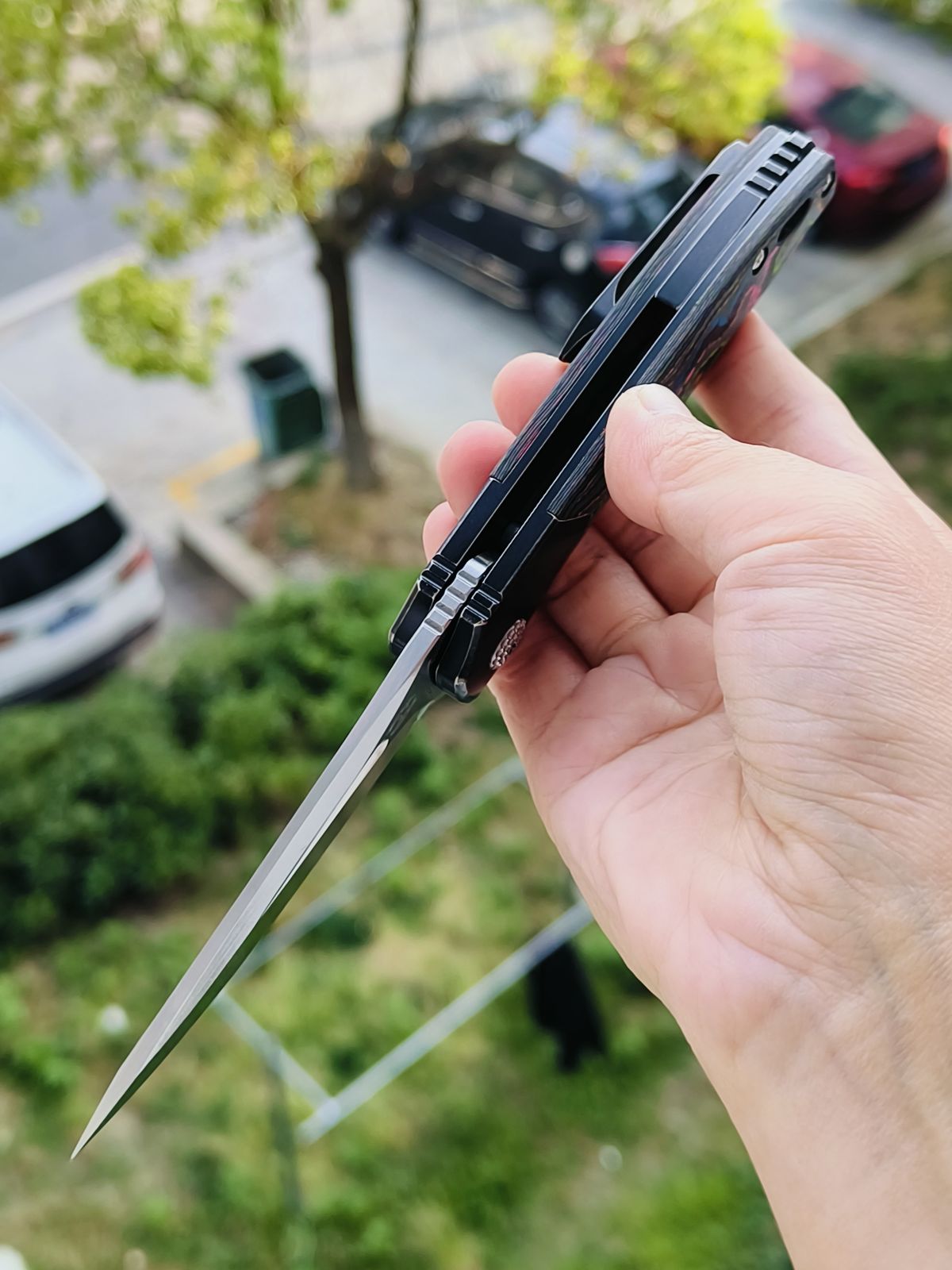 Kansept Cassowary S35VN钢 碳纤维柄 K2065B1 云纹 1380