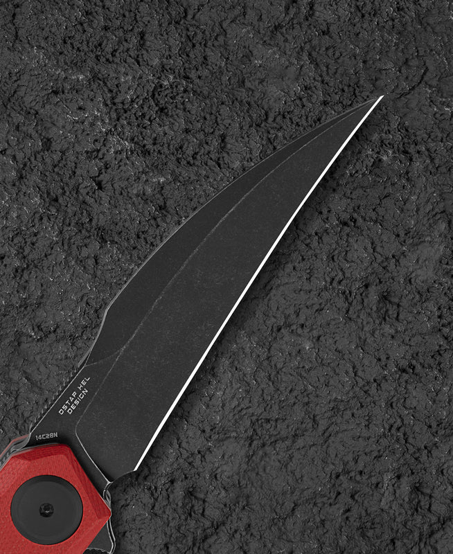 Bestech Ivy 14C28N钢 G10柄 BG59D 红色 449