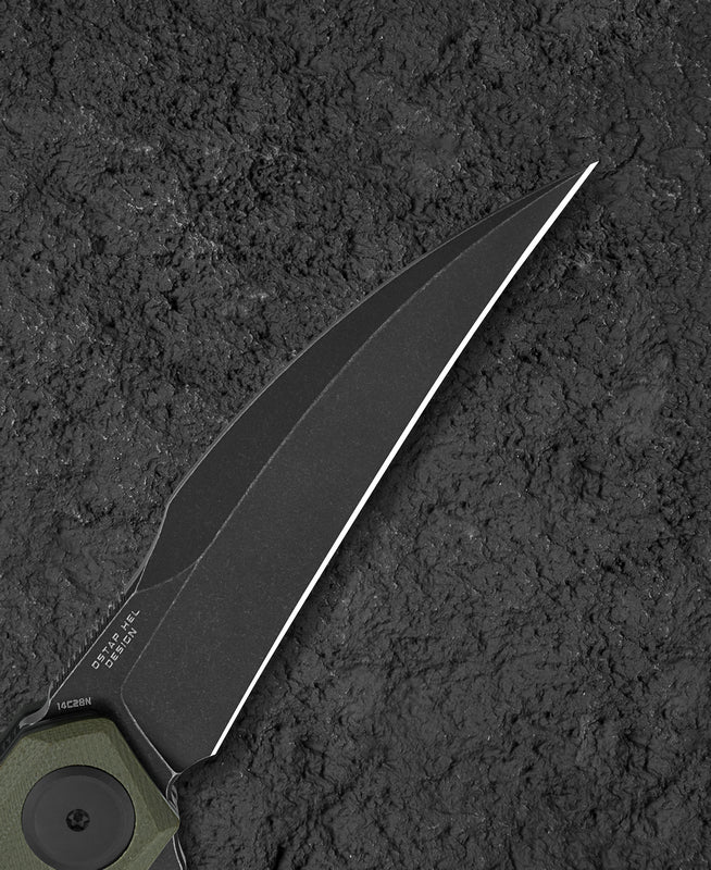 Bestech Ivy 14C28N钢 G10柄 BG59C OD绿色 449