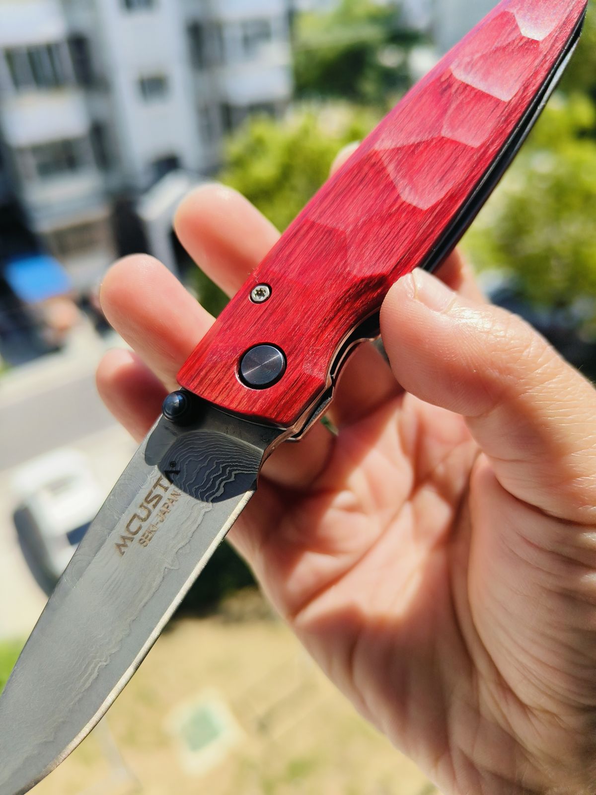 【售完】Mcusta 大马士革钢 木柄 MC-0078D 红色 760 原价980