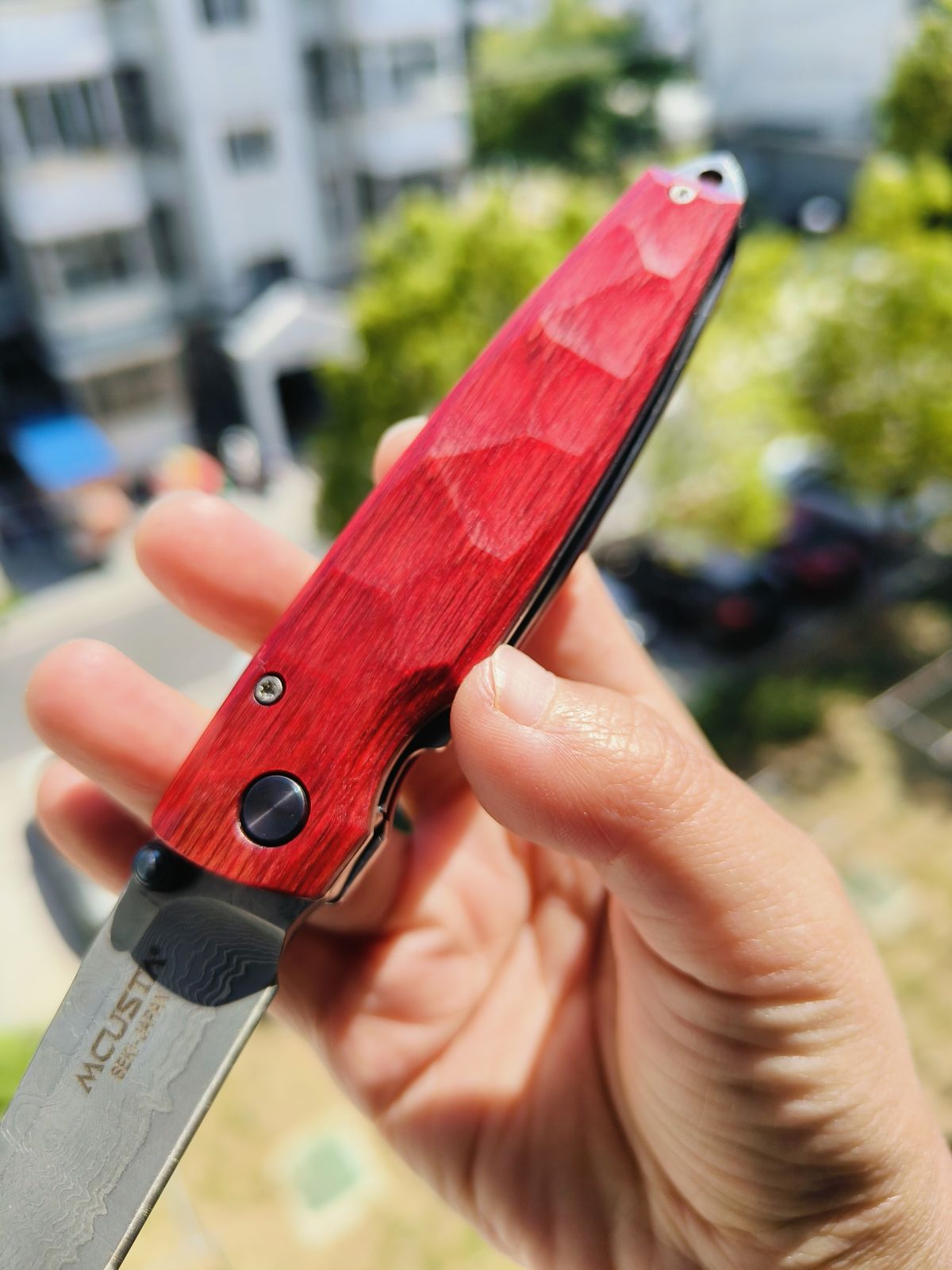 【售完】Mcusta 大马士革钢 木柄 MC-0078D 红色 760 原价980