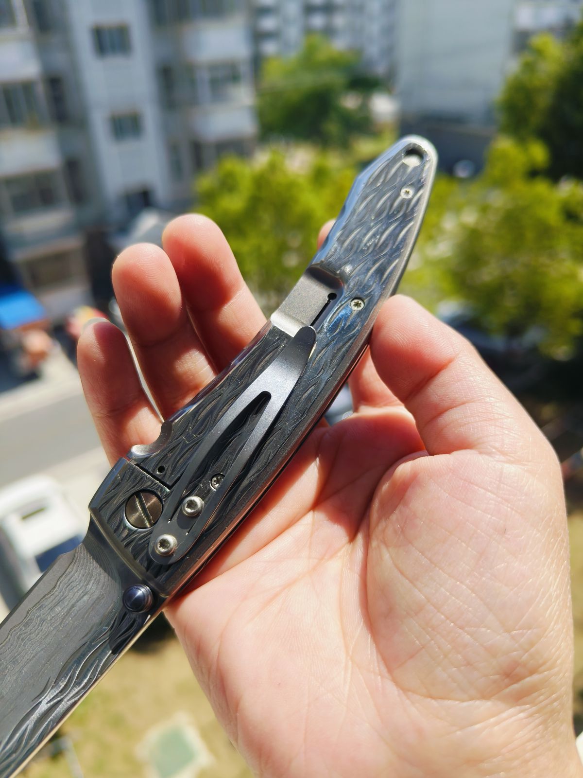 【售完】Mcusta 大马士革钢 不锈钢柄 MC-0112D 钢本色 原价960 特惠450