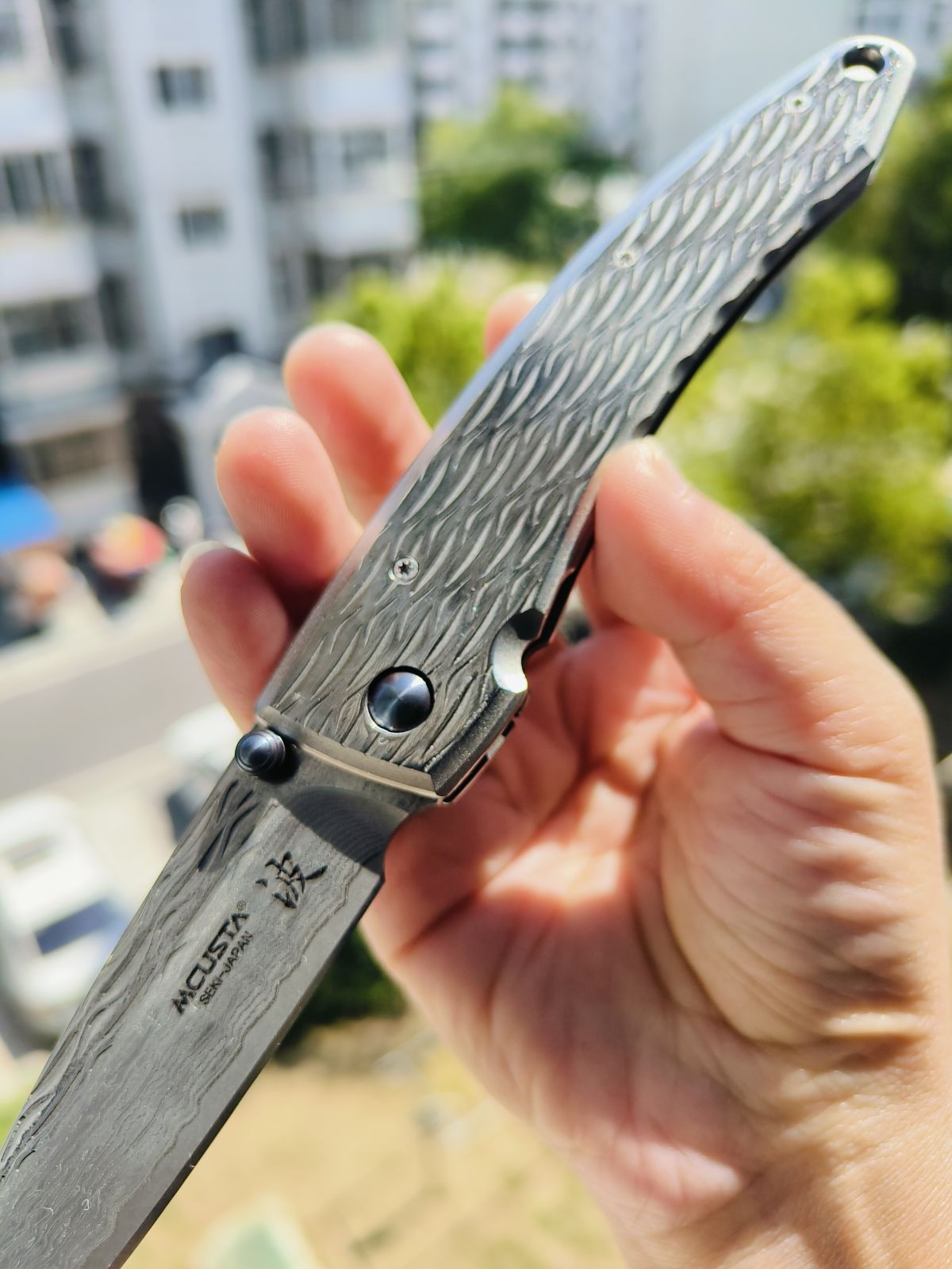 【售完】Mcusta 大马士革钢 不锈钢柄 MC-0112D 钢本色 原价960 特惠450
