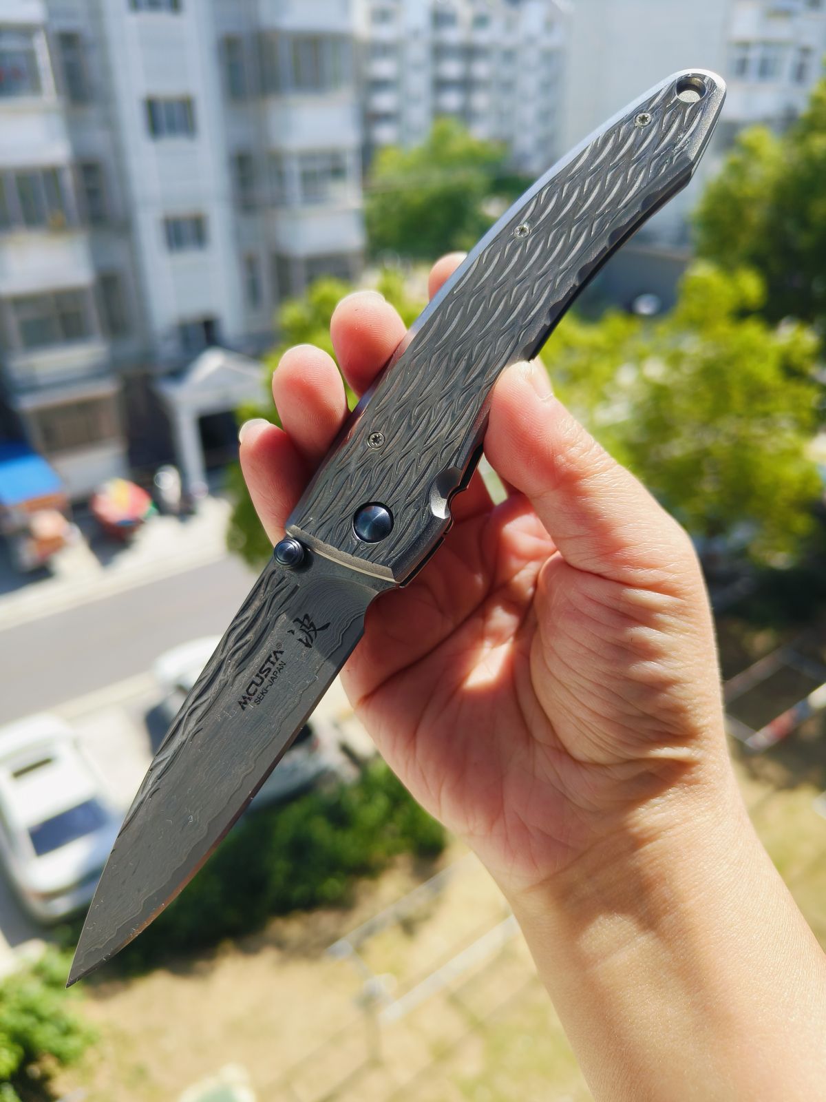 【售完】Mcusta 大马士革钢 不锈钢柄 MC-0112D 钢本色 原价960 特惠450