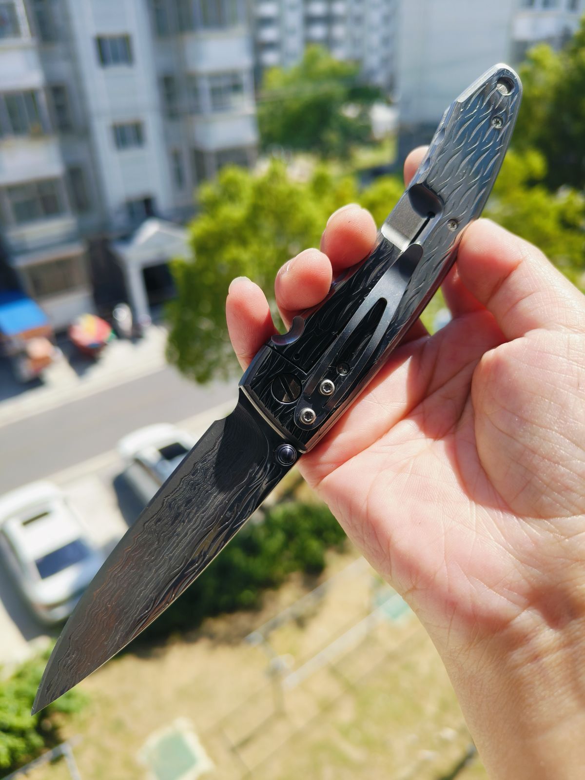 【售完】Mcusta 大马士革钢 不锈钢柄 MC-0112D 钢本色 原价960 特惠450