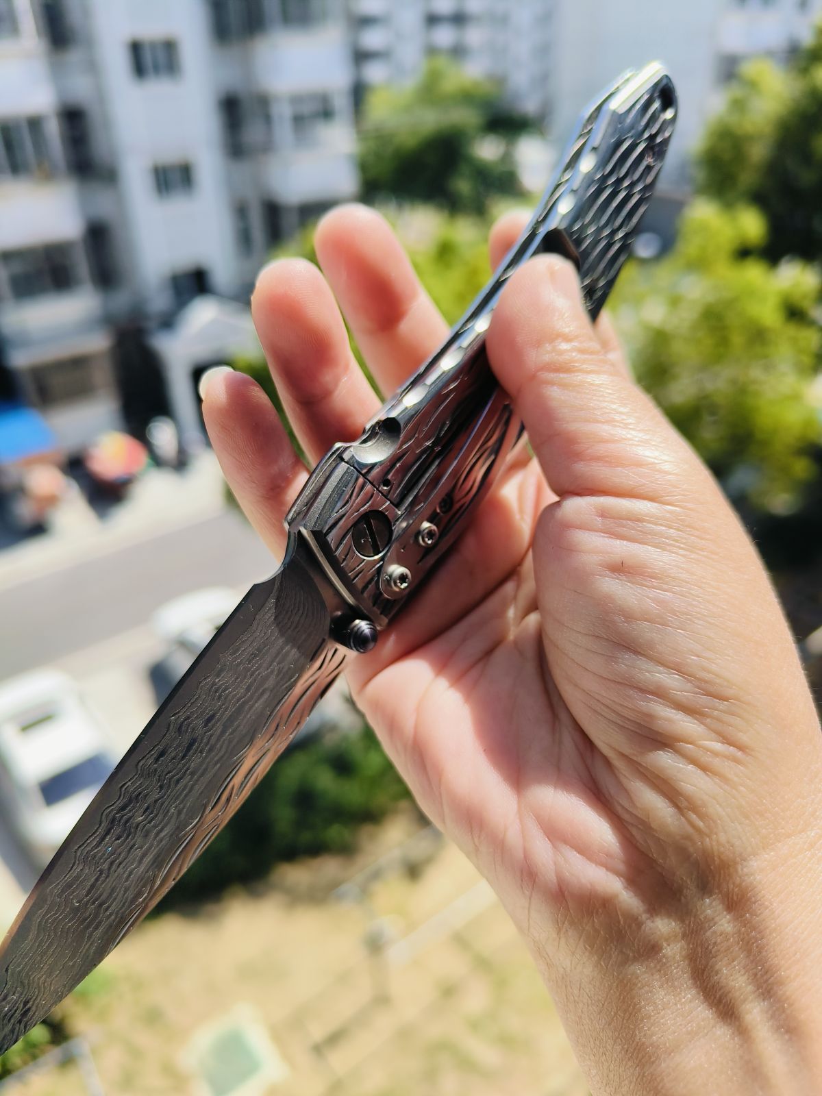 【售完】Mcusta 大马士革钢 不锈钢柄 MC-0112D 钢本色 原价960 特惠450