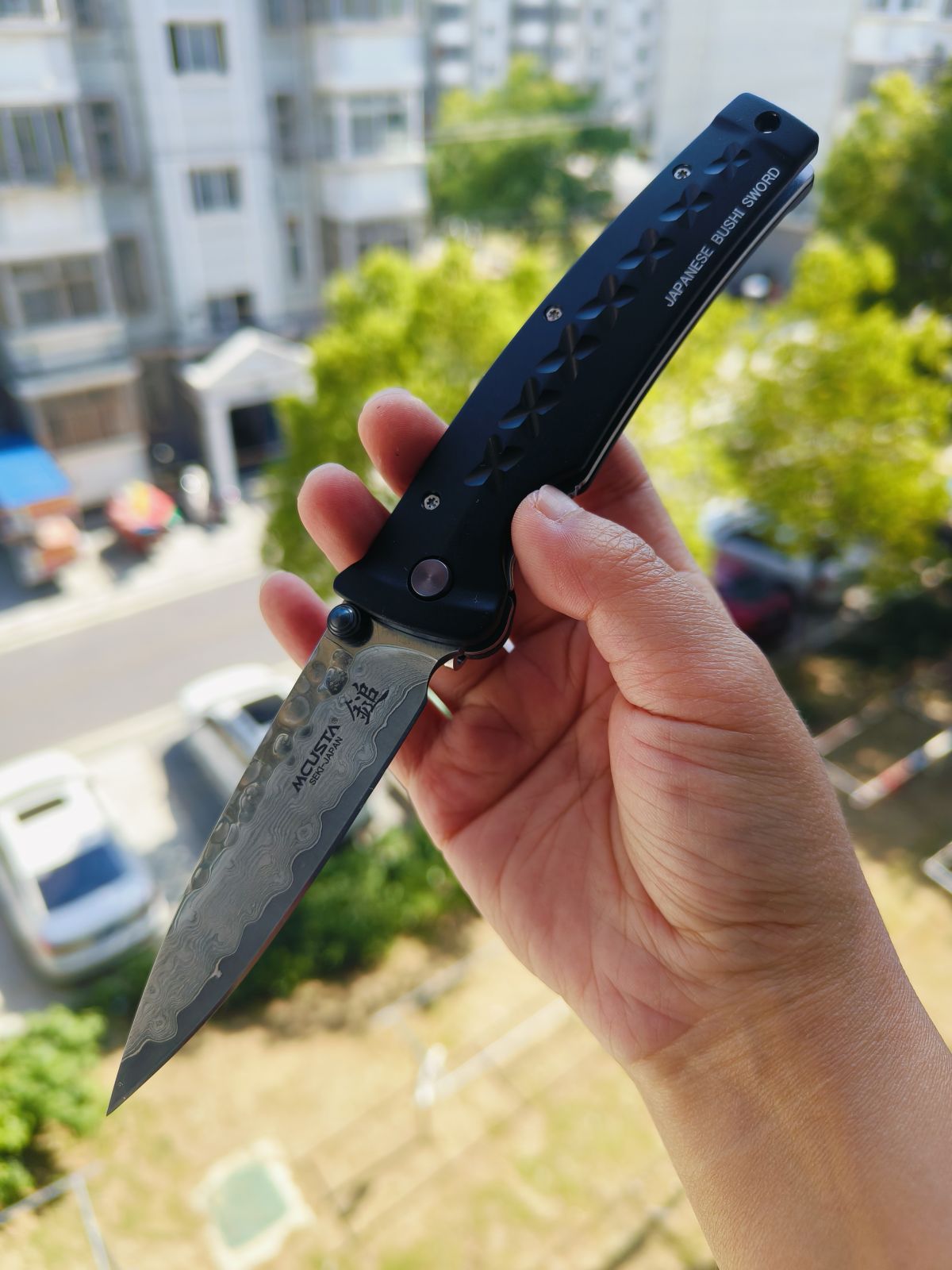 【特惠】Mcusta 大马士革钢 铝合金柄 MC-0161D 黑色 原价960 特惠760