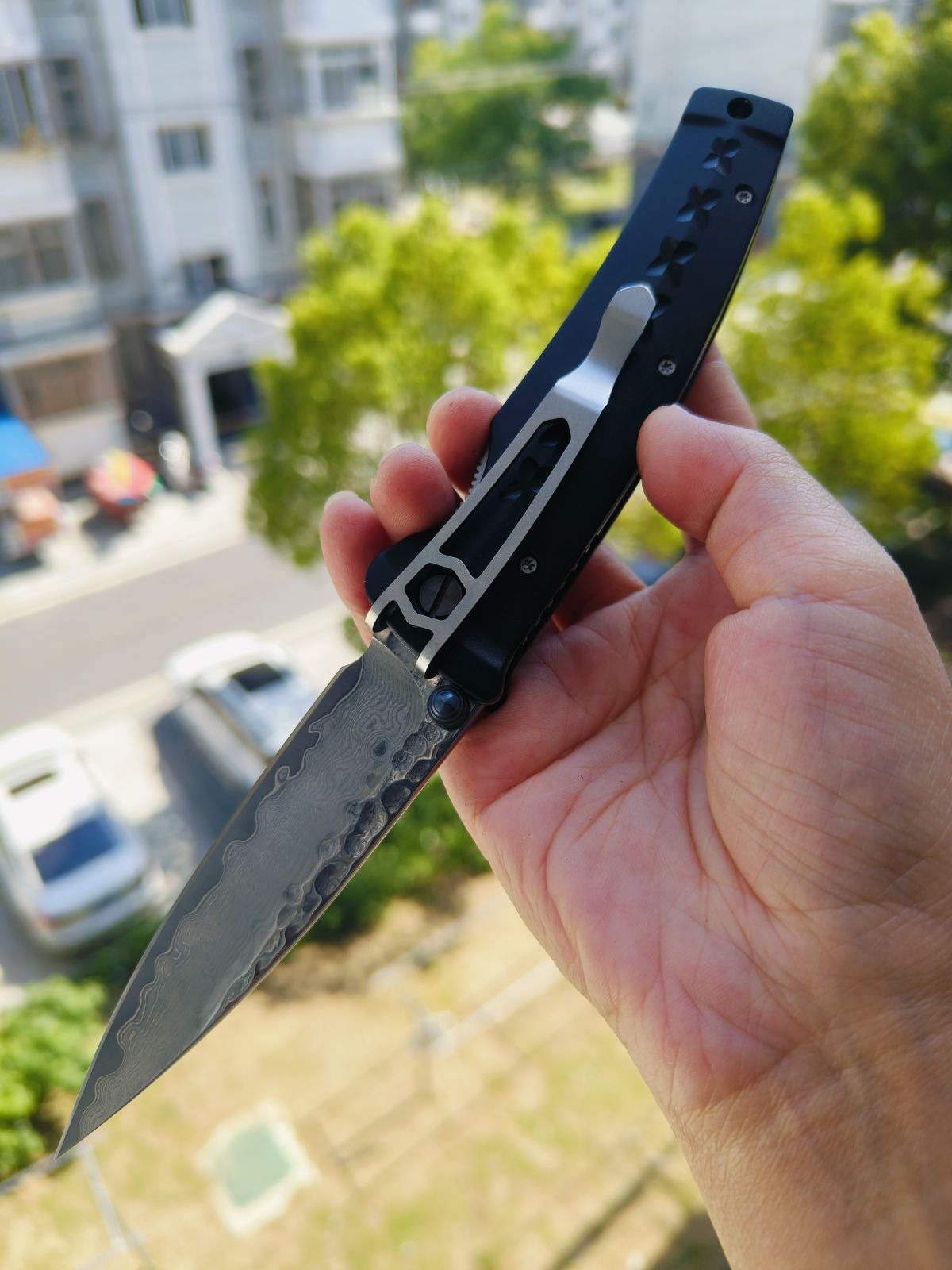 【特惠】Mcusta 大马士革钢 铝合金柄 MC-0161D 黑色 原价960 特惠760