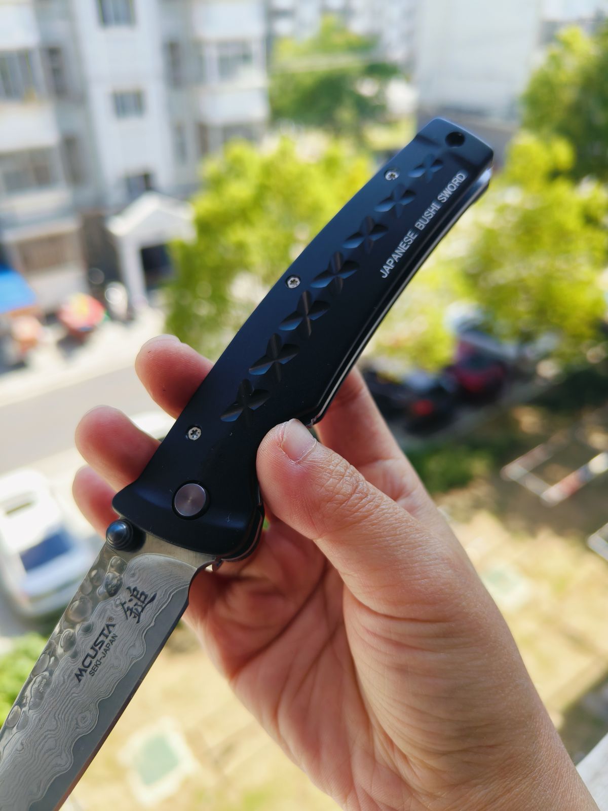 【特惠】Mcusta 大马士革钢 铝合金柄 MC-0161D 黑色 原价960 特惠760