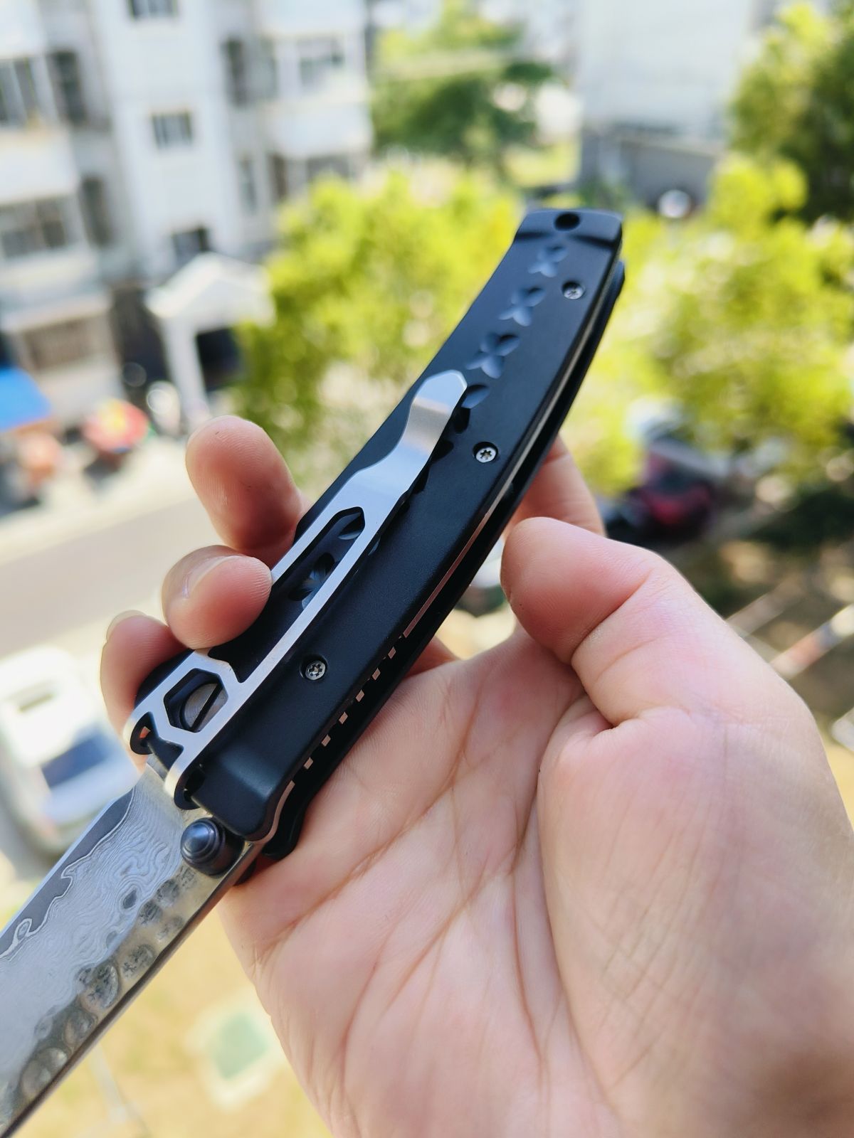 【特惠】Mcusta 大马士革钢 铝合金柄 MC-0161D 黑色 原价960 特惠760