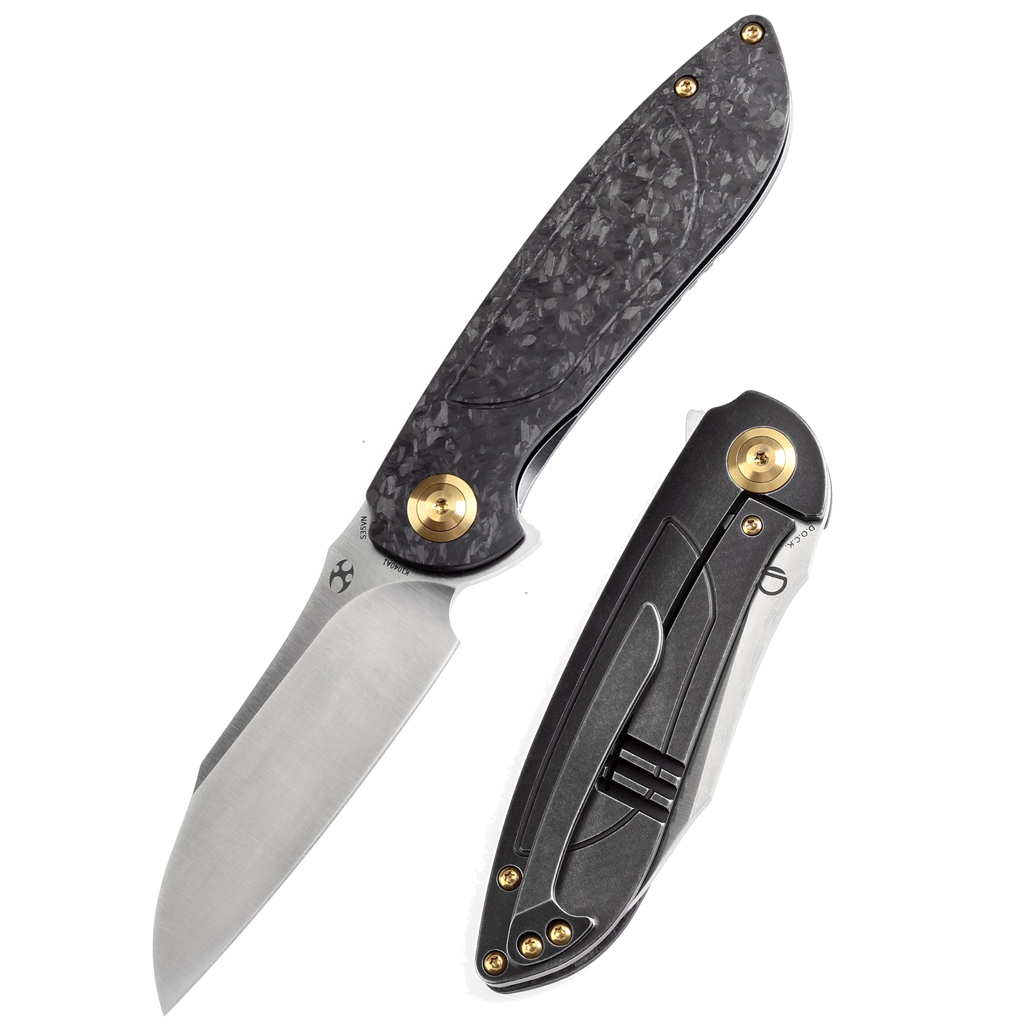 Kansept Prometheus CPM-S35VN钢 碳纤维+钛柄 K1042A1 黑色 1060