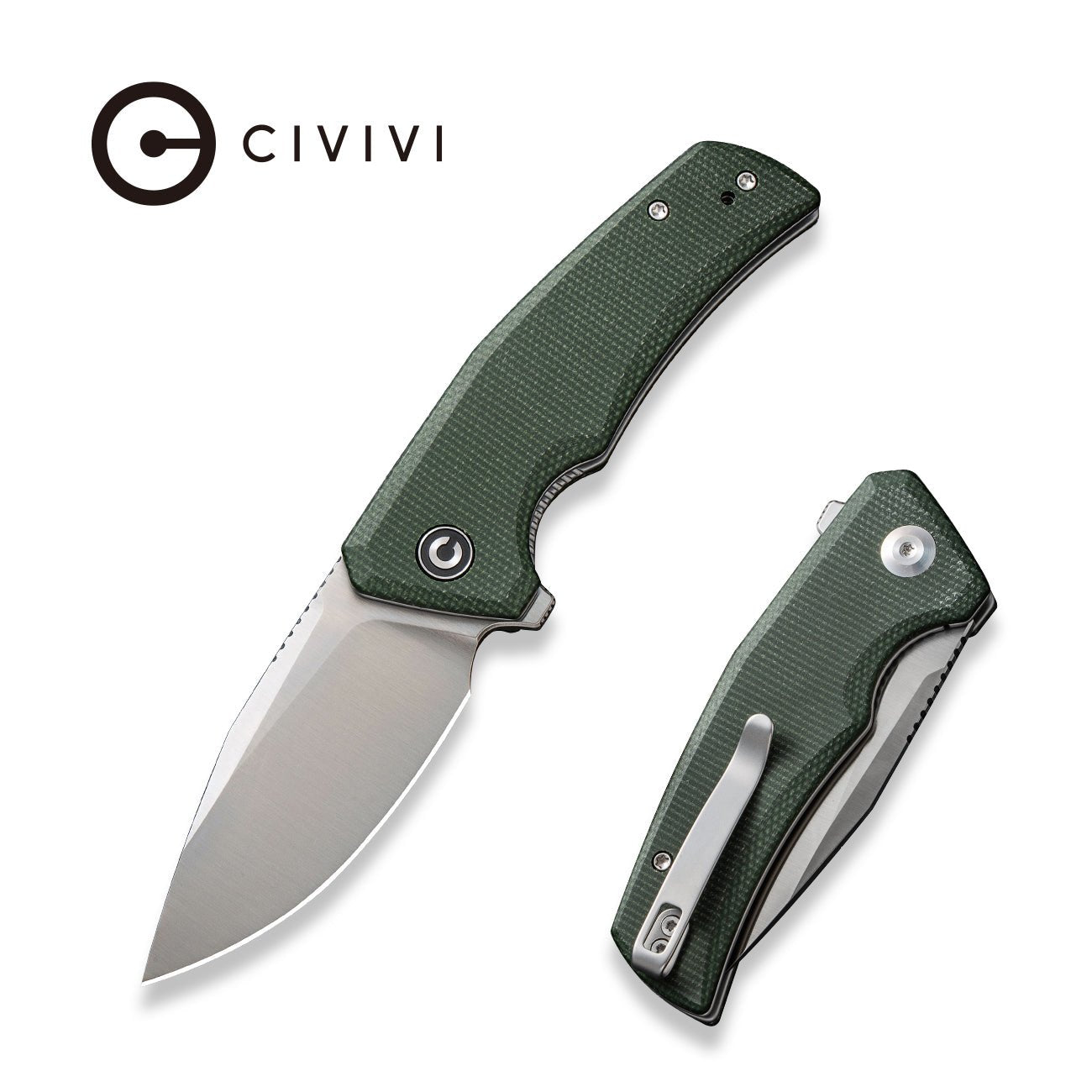 CIVIVI Regulatron Nitro-V钢 米卡塔柄 C23006-2 绿色 489