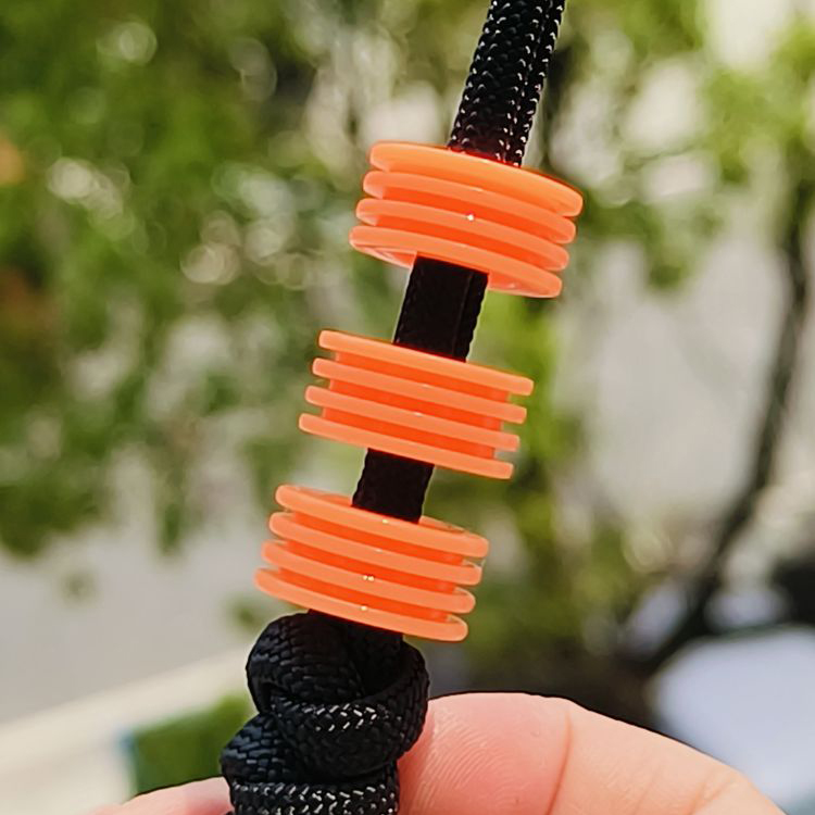 SSD工作室 橙色树脂刀坠 刀具装饰 三个一组 28