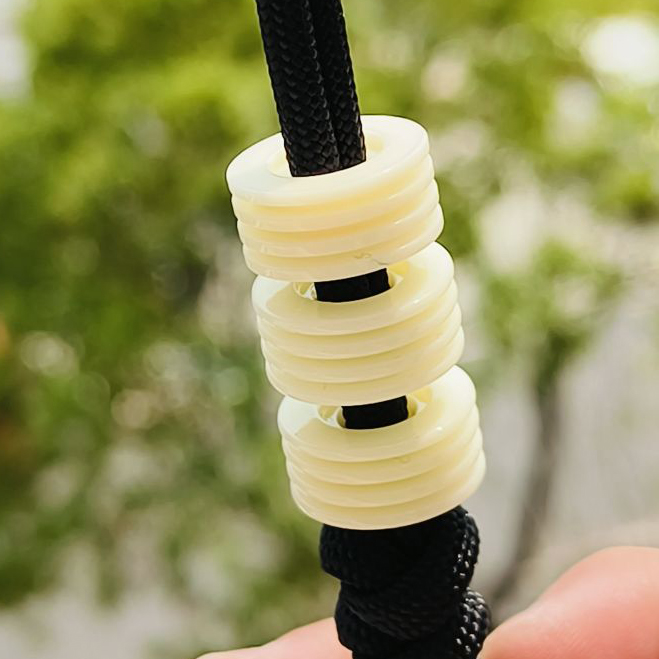 SSD工作室 奶白色树脂刀坠 刀具装饰 三个一组 28