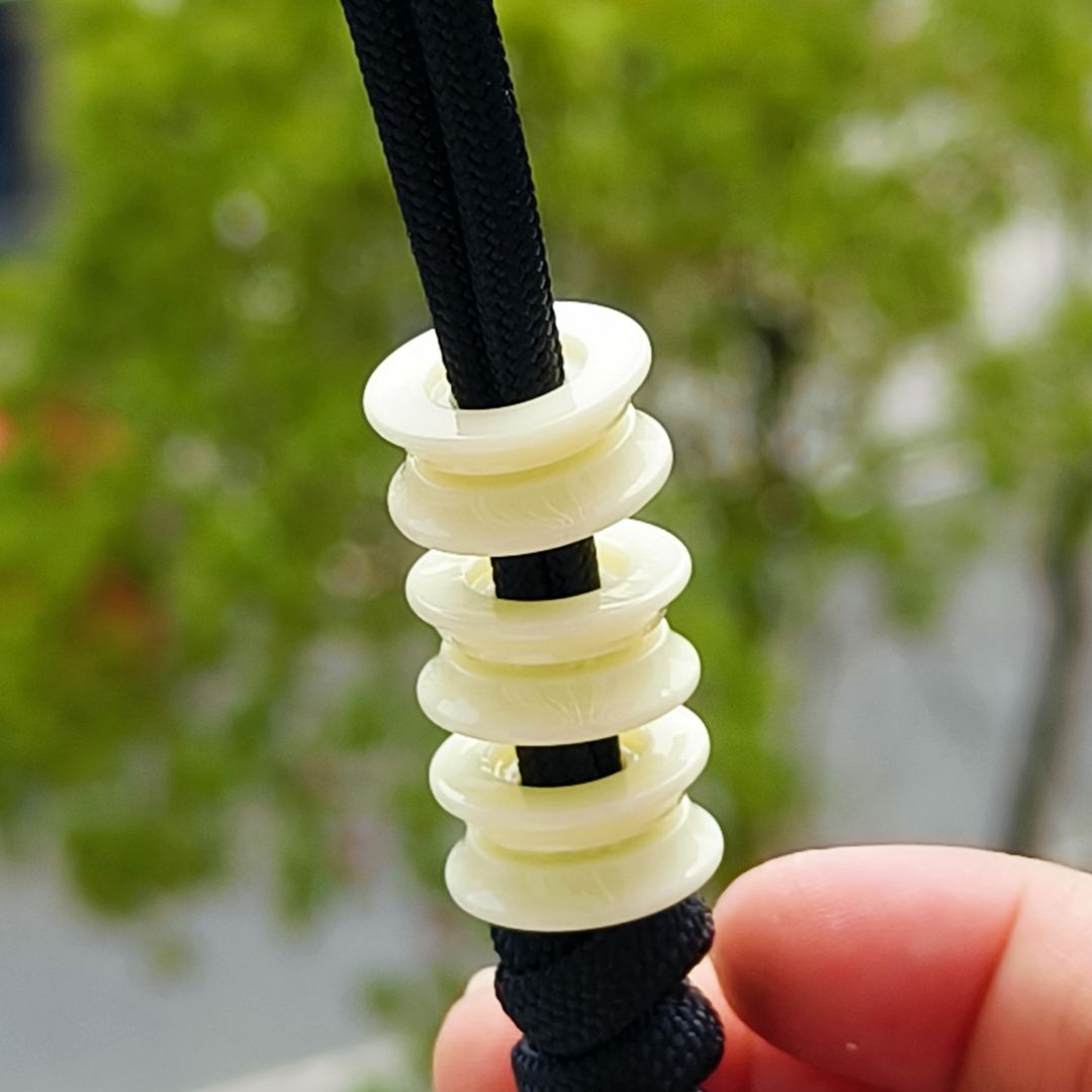 SSD工作室 奶白色树脂刀坠 刀具装饰 三个一组 28