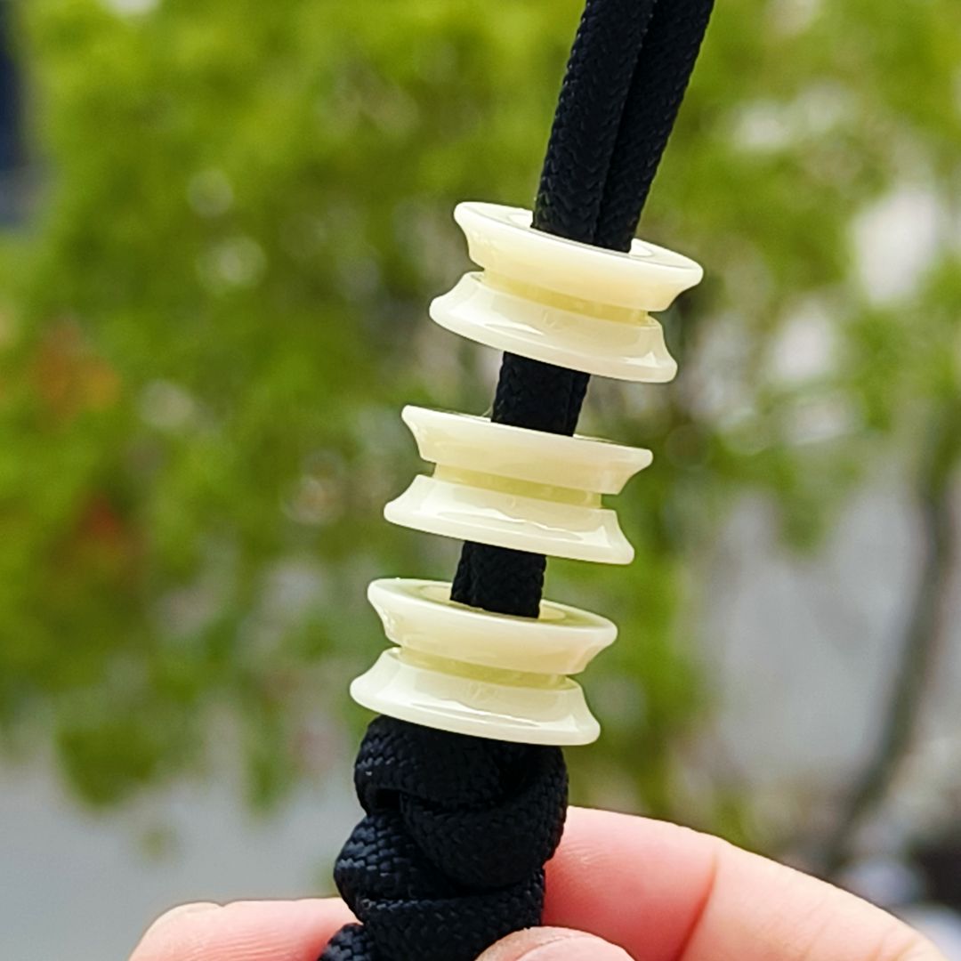SSD工作室 奶白色树脂刀坠 刀具装饰 三个一组 28