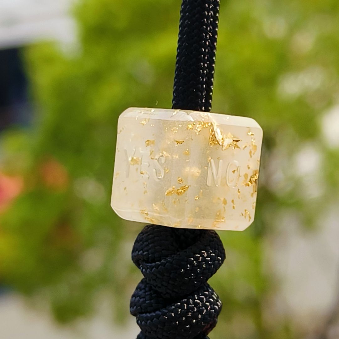 SSD工作室 金箔夜光树脂夜光刀坠 伞绳刀坠 28