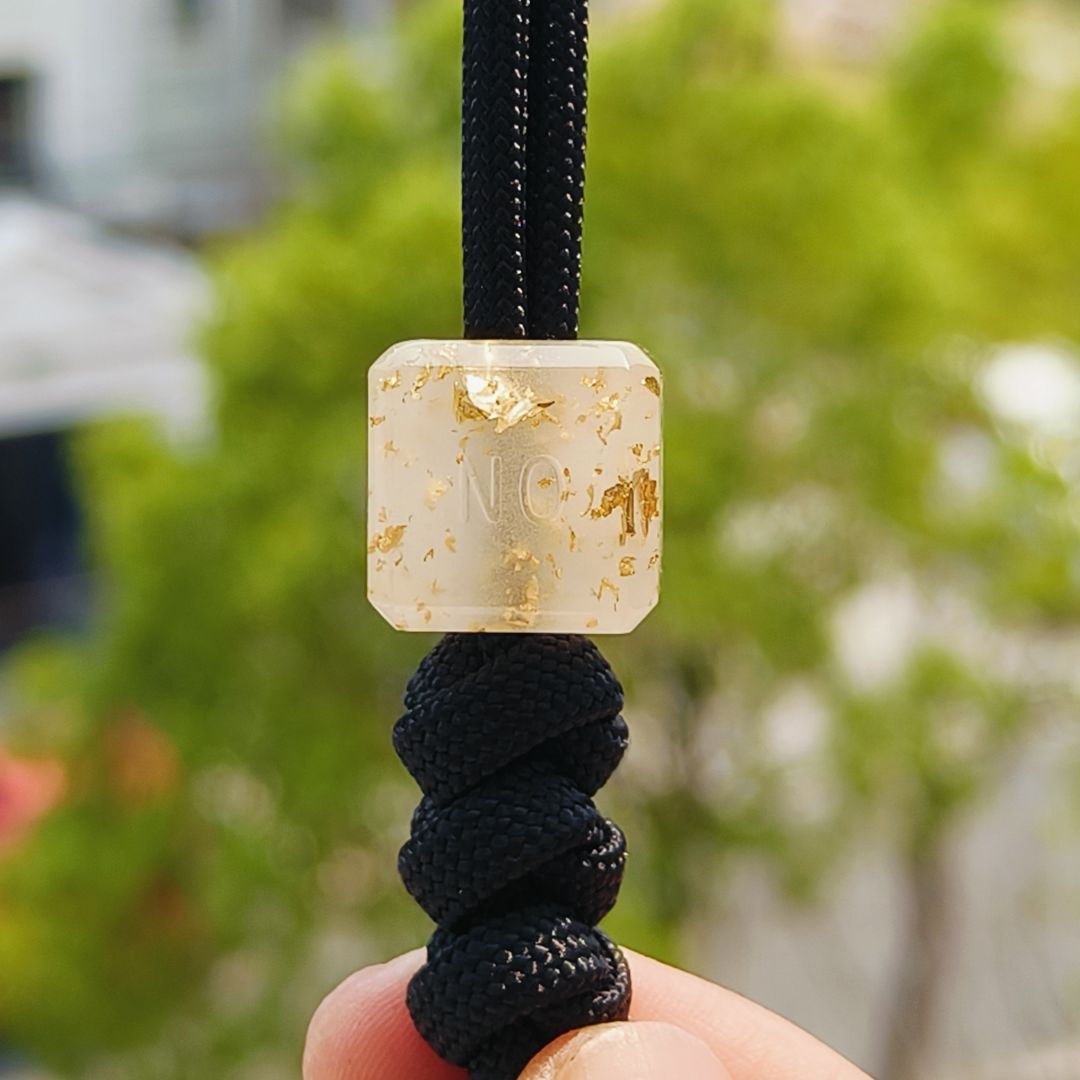 SSD工作室 金箔夜光树脂夜光刀坠 伞绳刀坠 28