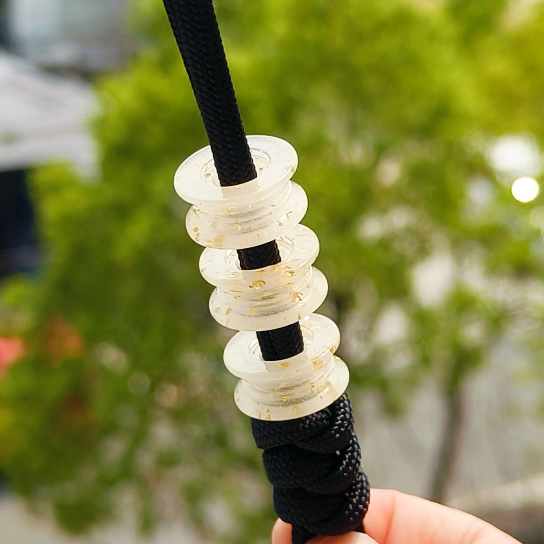 SSD工作室 金箔树脂夜光刀坠 刀具装饰 三个一组 28