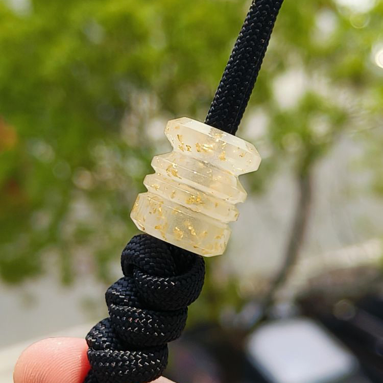 SSD工作室 金箔夜光树脂夜光刀坠 伞绳刀坠 28