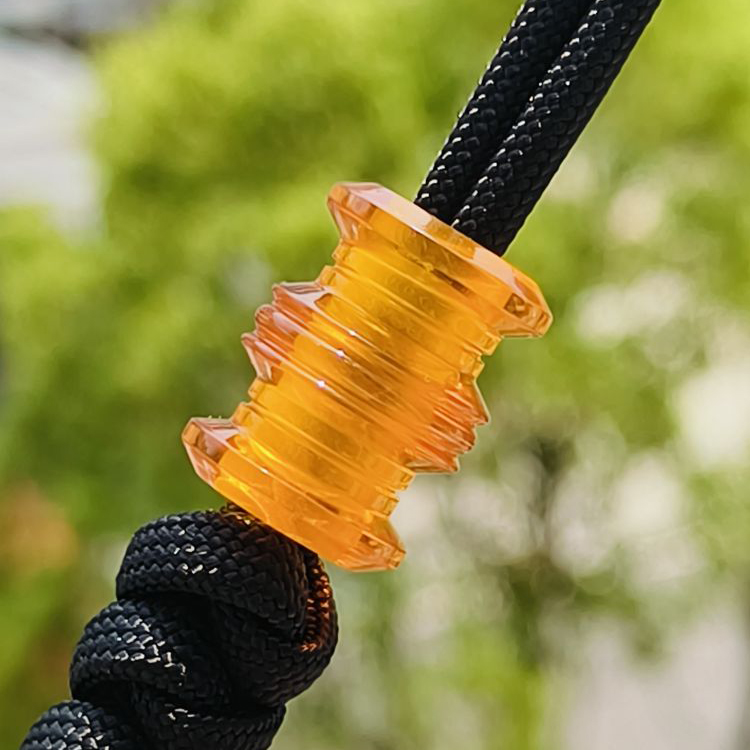 SSD工作室 琥珀色树脂刀坠 伞绳刀坠配饰 28