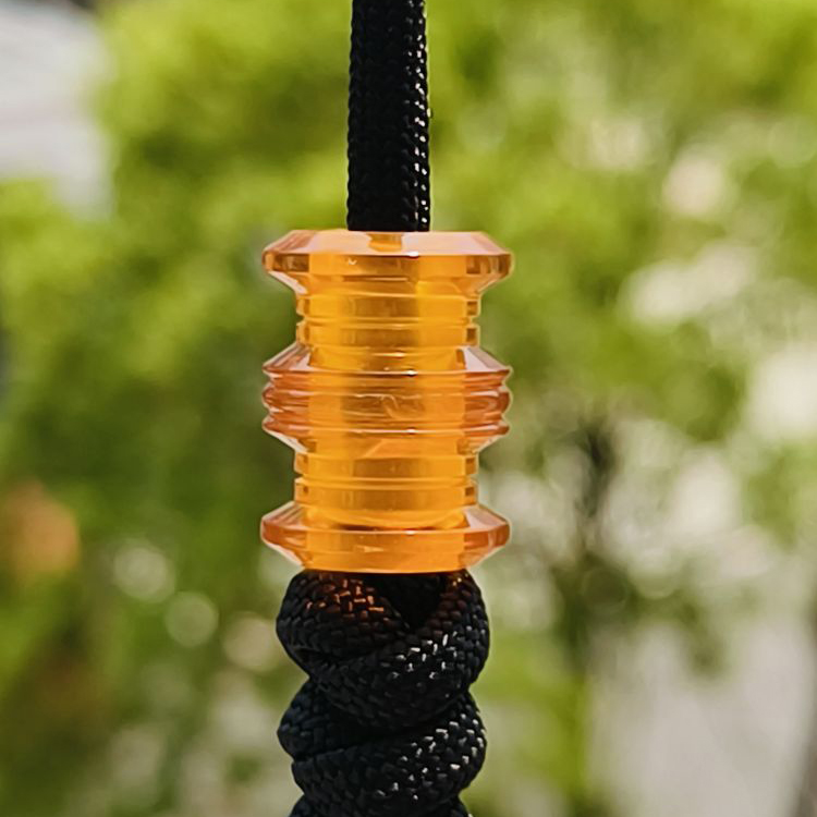 SSD工作室 琥珀色树脂刀坠 伞绳刀坠配饰 28