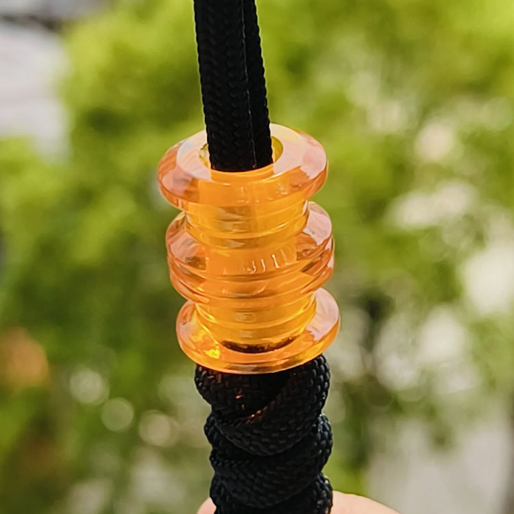 SSD工作室 琥珀色树脂刀坠 伞绳刀坠配饰 28