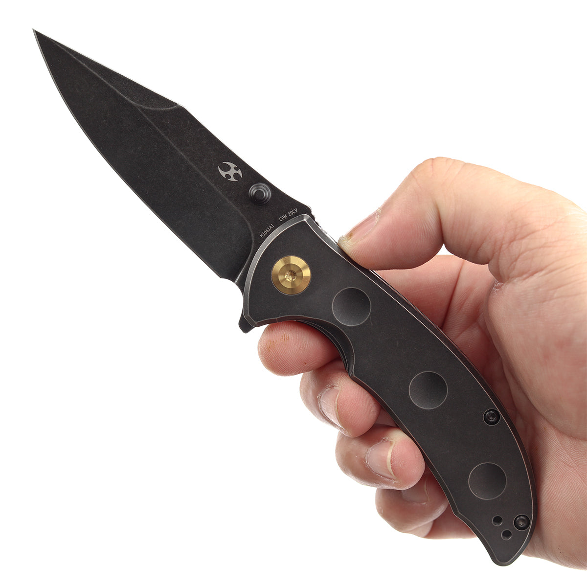 Kansept Rei CPM-20CV钢 钛合金柄 黑色 1160